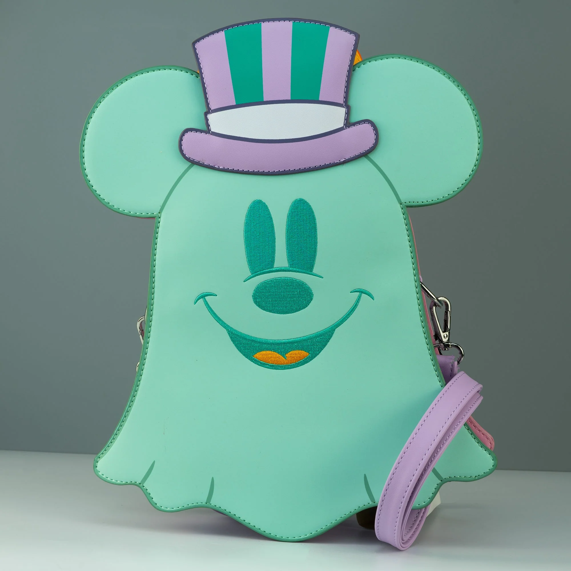 Loungefly x Disney Pastel Ghost Minnie and Mickey Glow in the Dark Double Sided Crossbody - Image 4