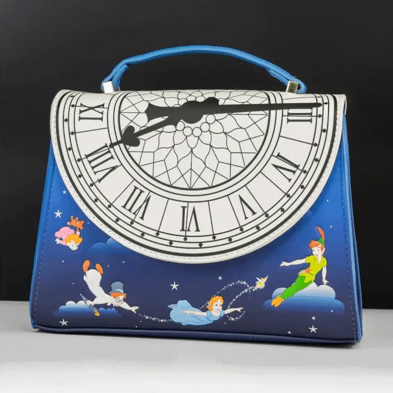 Loungefly x Disney Peter Pan Glow Clock Crossbody Bag