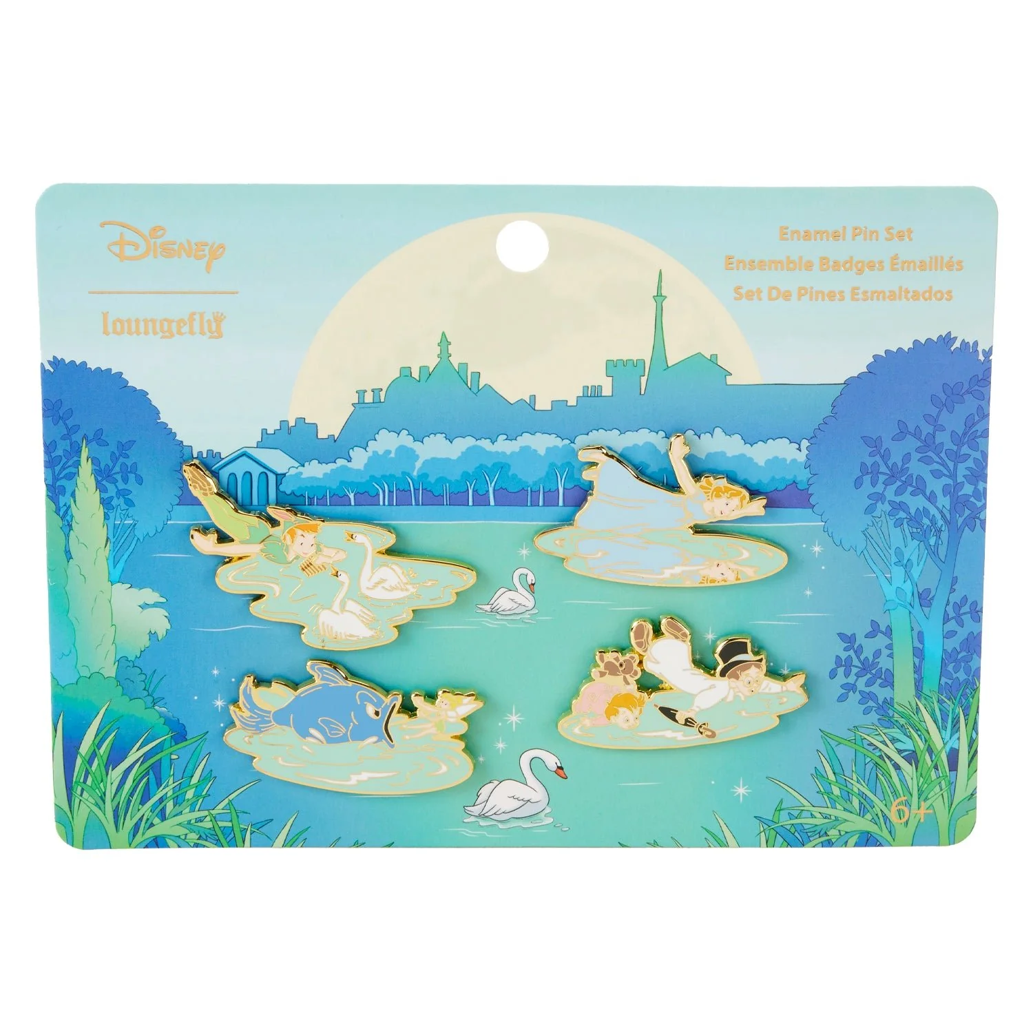 Loungefly x Disney Peter Pan You Can Fly 4 Piece Pin Set - Image 2