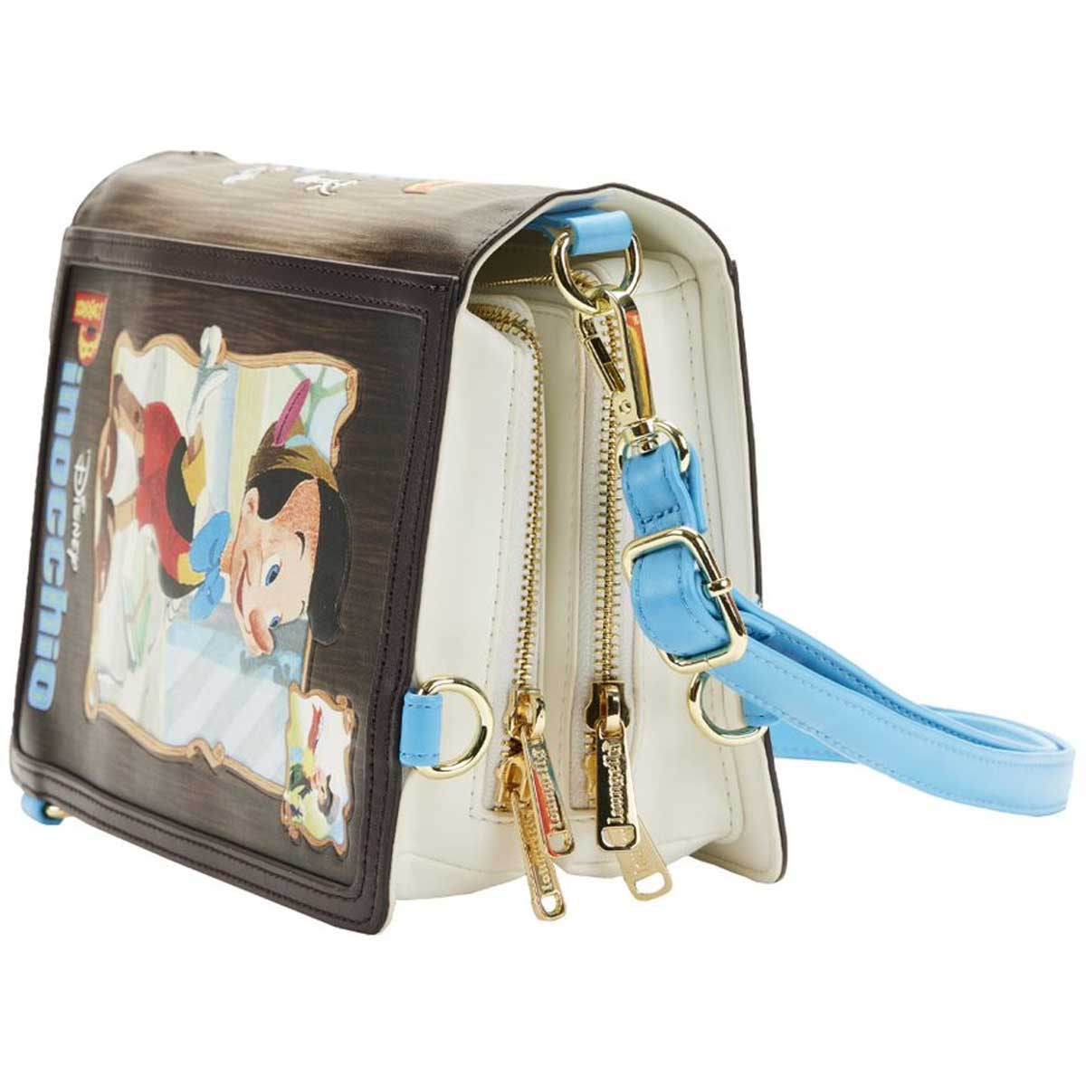 Loungefly x Disney Pinocchio Book Convertible Crossbody Bag - Image 4