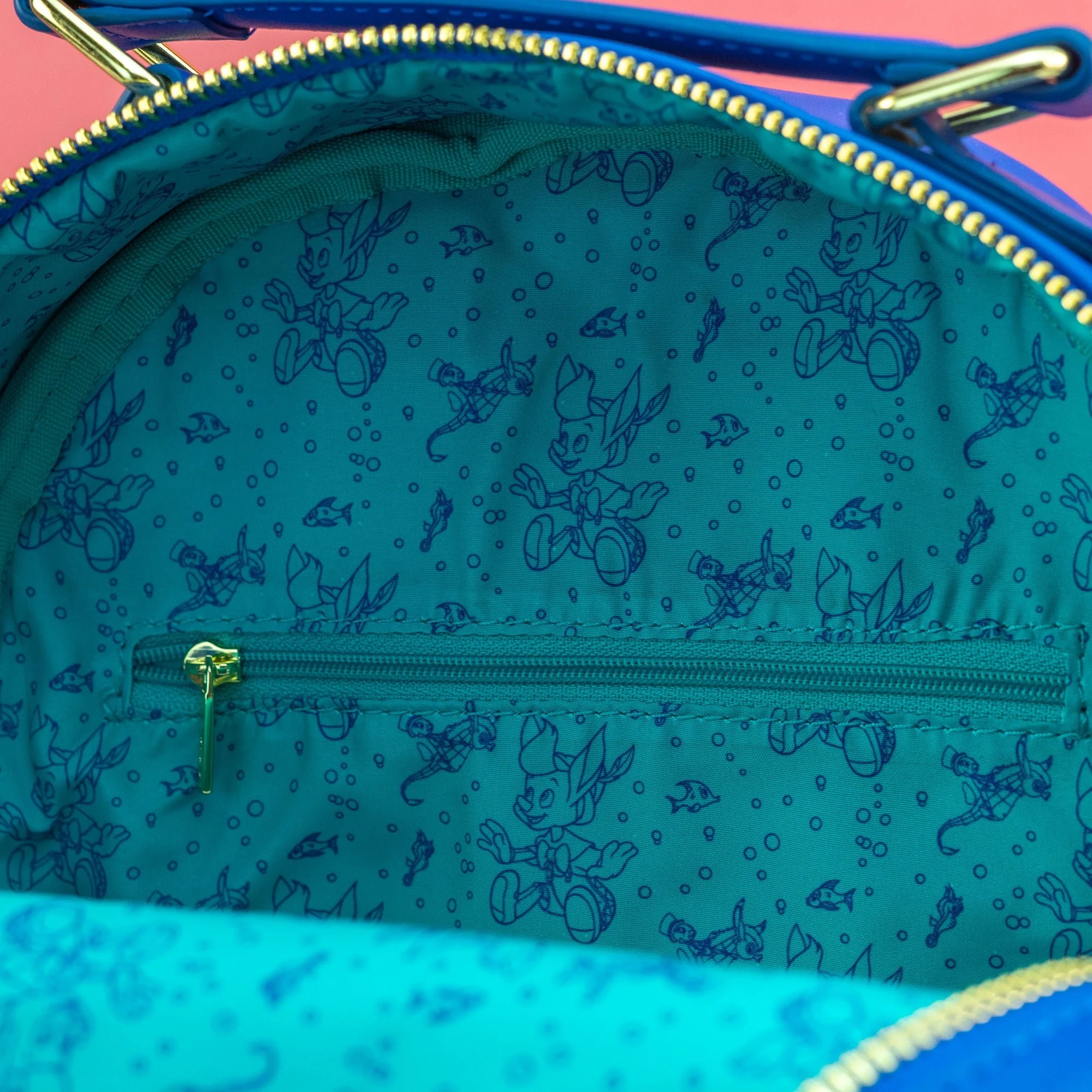 Loungefly x Disney Pinocchio Sea Mini Backpack - Image 6