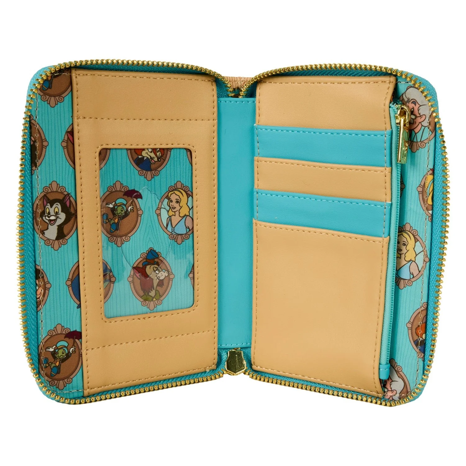 Loungefly x Disney Pinocchio Wishes Do Come True Zip Around Wallet - Image 3