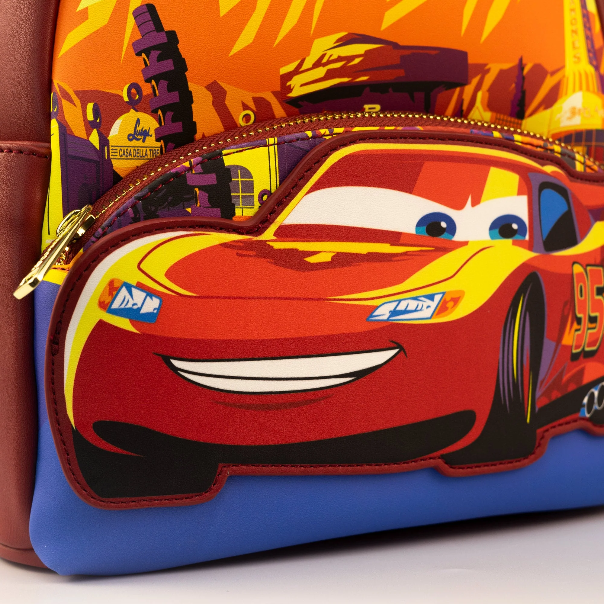 Loungefly x Disney Pixar Cars Lightning McQueen Radiator Springs Mini Backpack - Image 3
