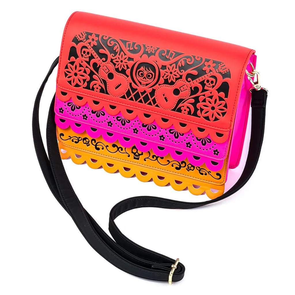 Loungefly x Disney Pixar Coco Die Cut Party Flags Crossbody Bag - Image 5