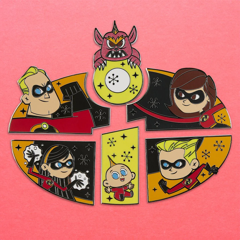 Loungefly x Disney Pixar The Incredibles Puzzle Piece Blind Box Mystery Pin - Image 2
