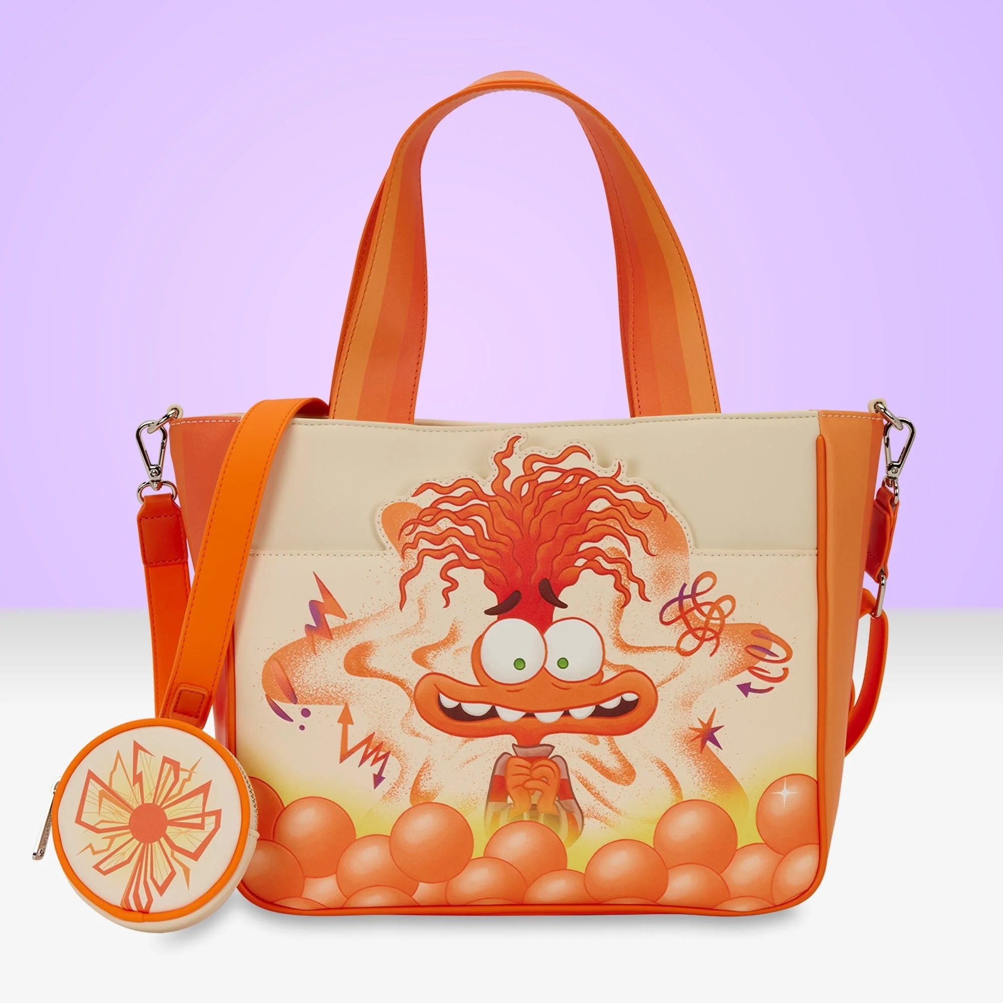 Loungefly x Disney Pixar Inside Out 2 Anxiety Tote Bag With Coin Bag