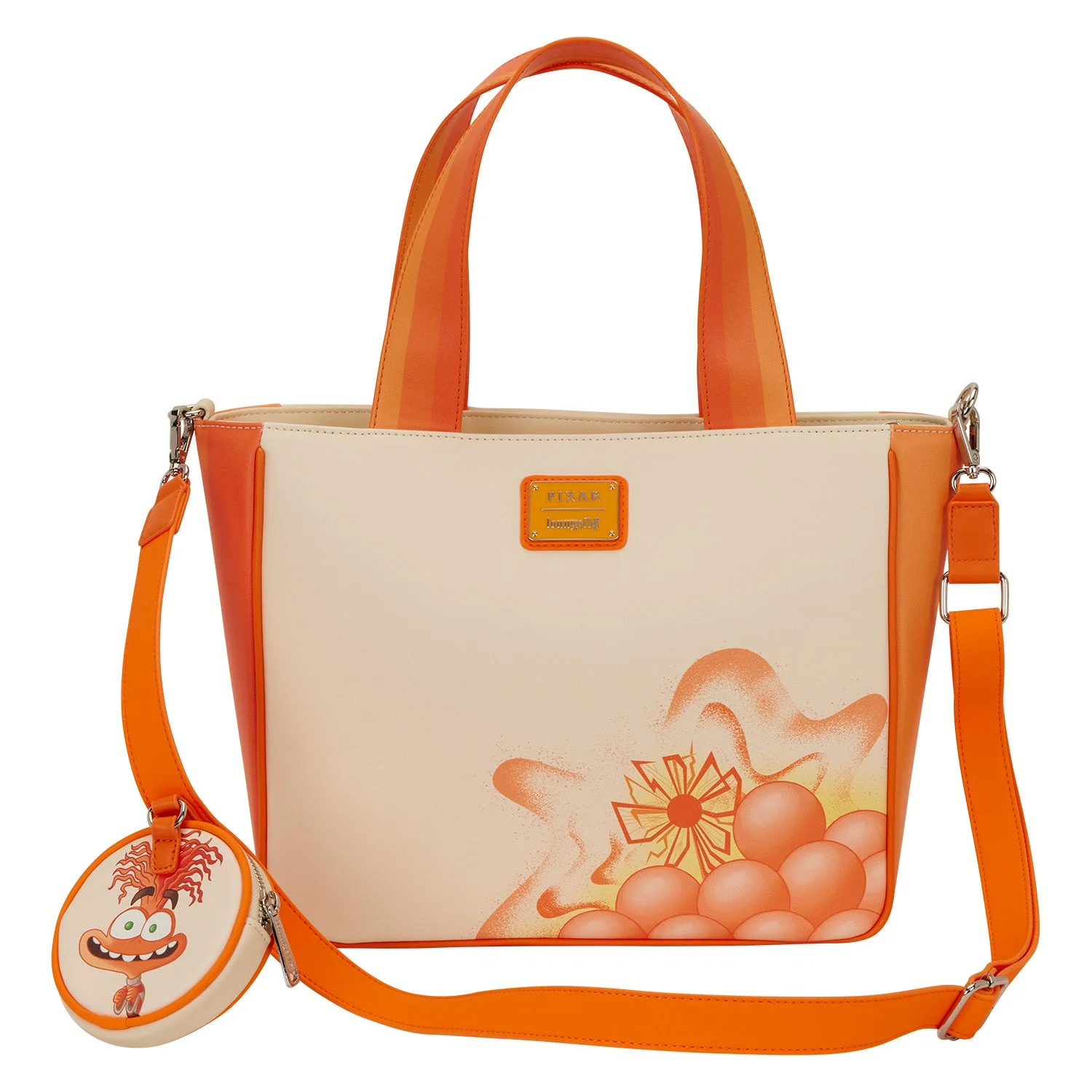Loungefly x Disney Pixar Inside Out 2 Anxiety Tote Bag With Coin Bag - Image 4