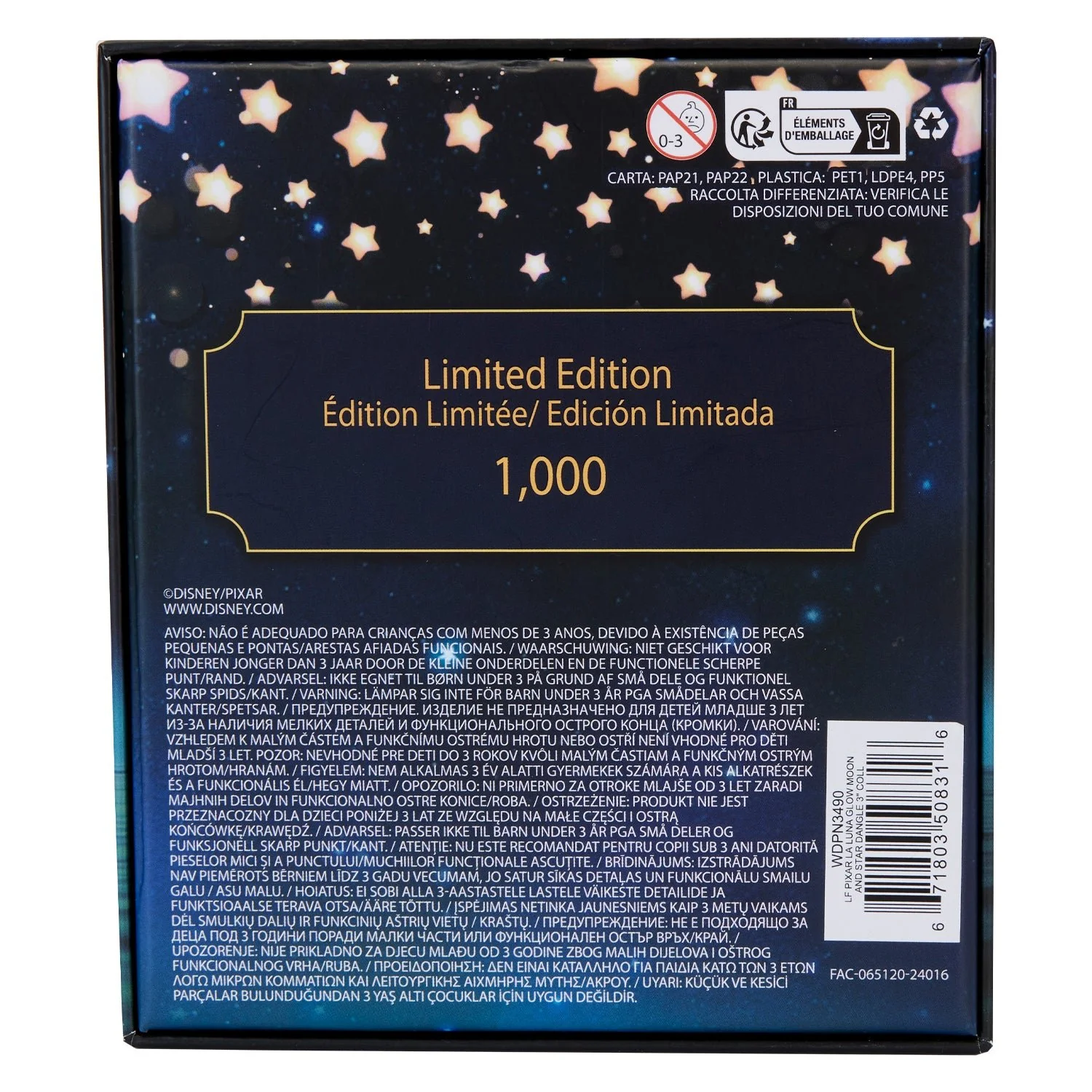 Loungefly x Disney Pixar La Luna Glow 3 Inch Pin - Image 7