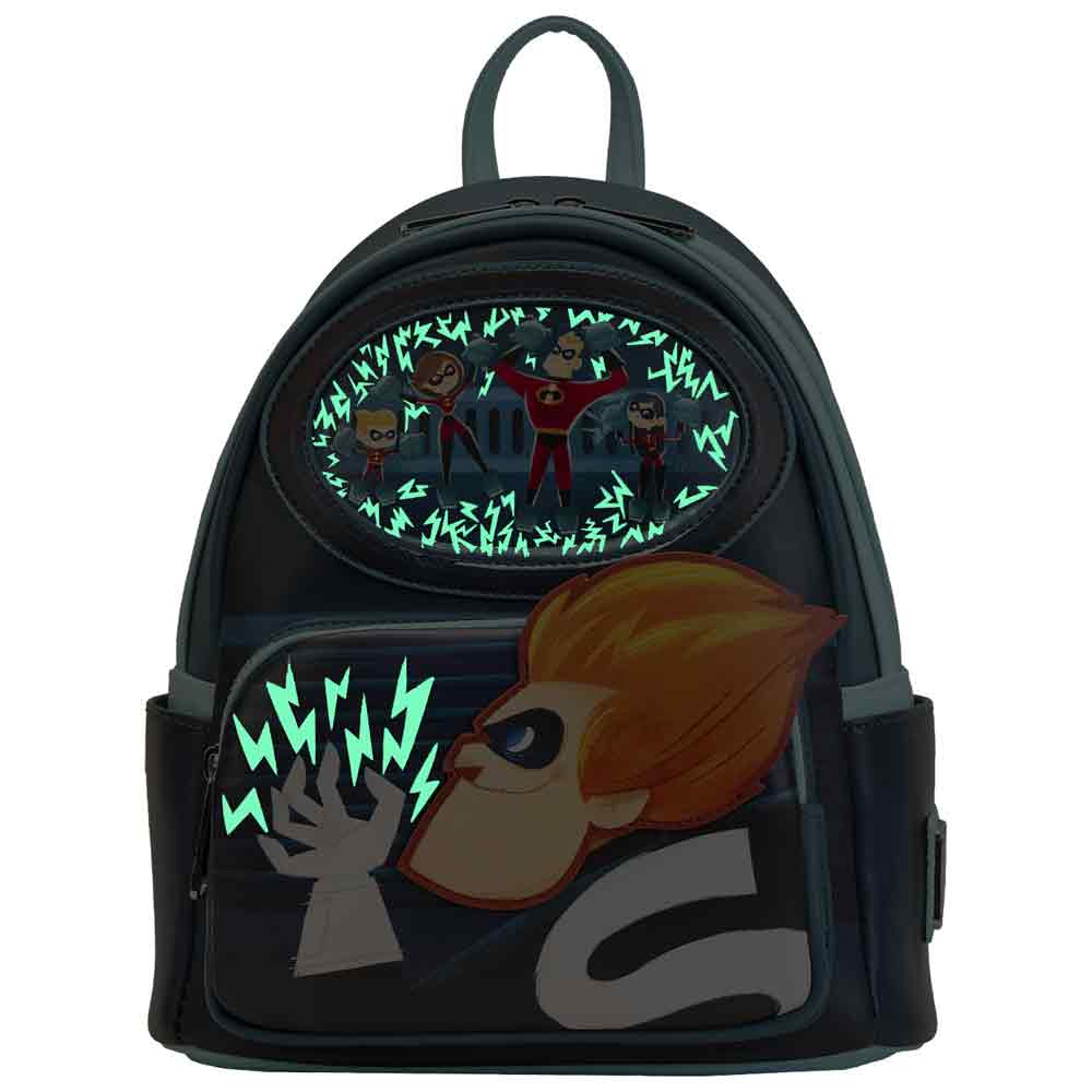Loungefly x Disney Pixar The Incredibles Syndrome Mini Backpack - Image 2