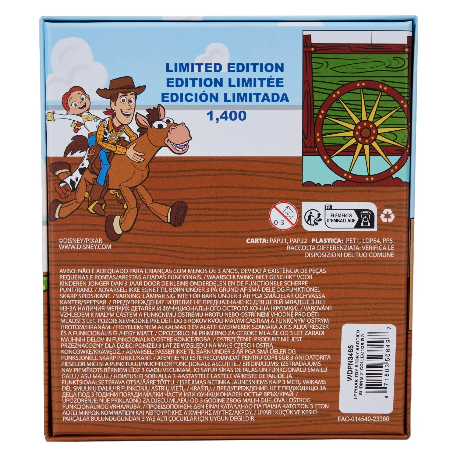Loungefly x Disney Pixar Toy Story Baddies Sliding 3 Inch Pin - Image 6