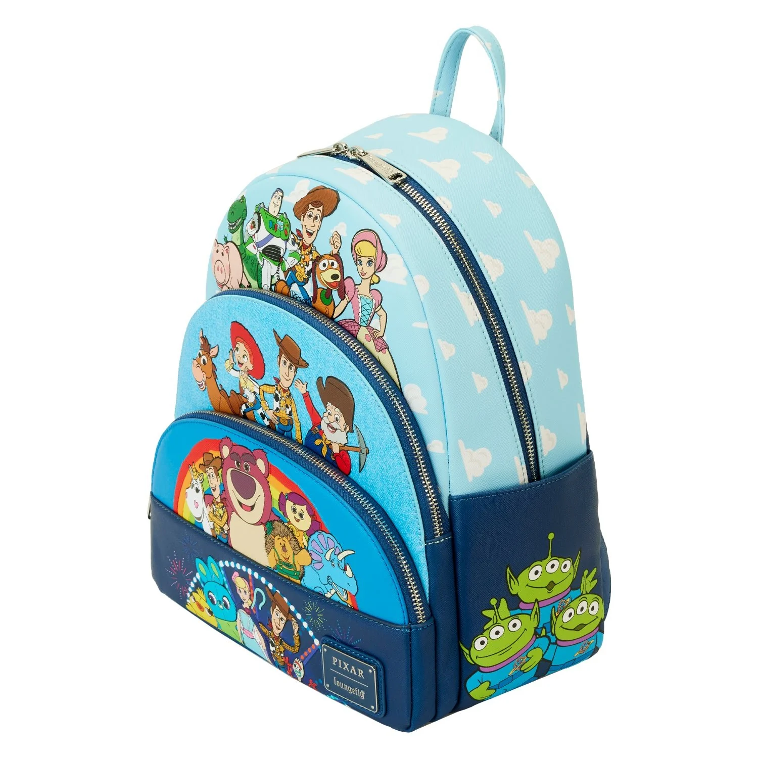 Loungefly x Disney Pixar Toy Story Movie Collab Triple Pocket Mini Backpack - Image 4