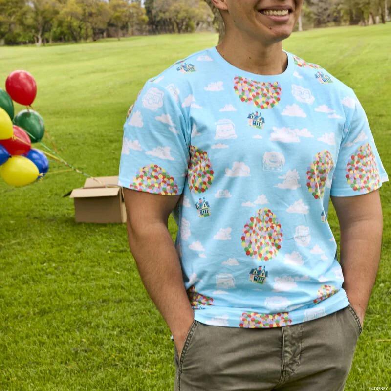 Loungefly x Disney Pixar Up 15th Anniversary Balloon House Unisex T-Shirt - Image 9