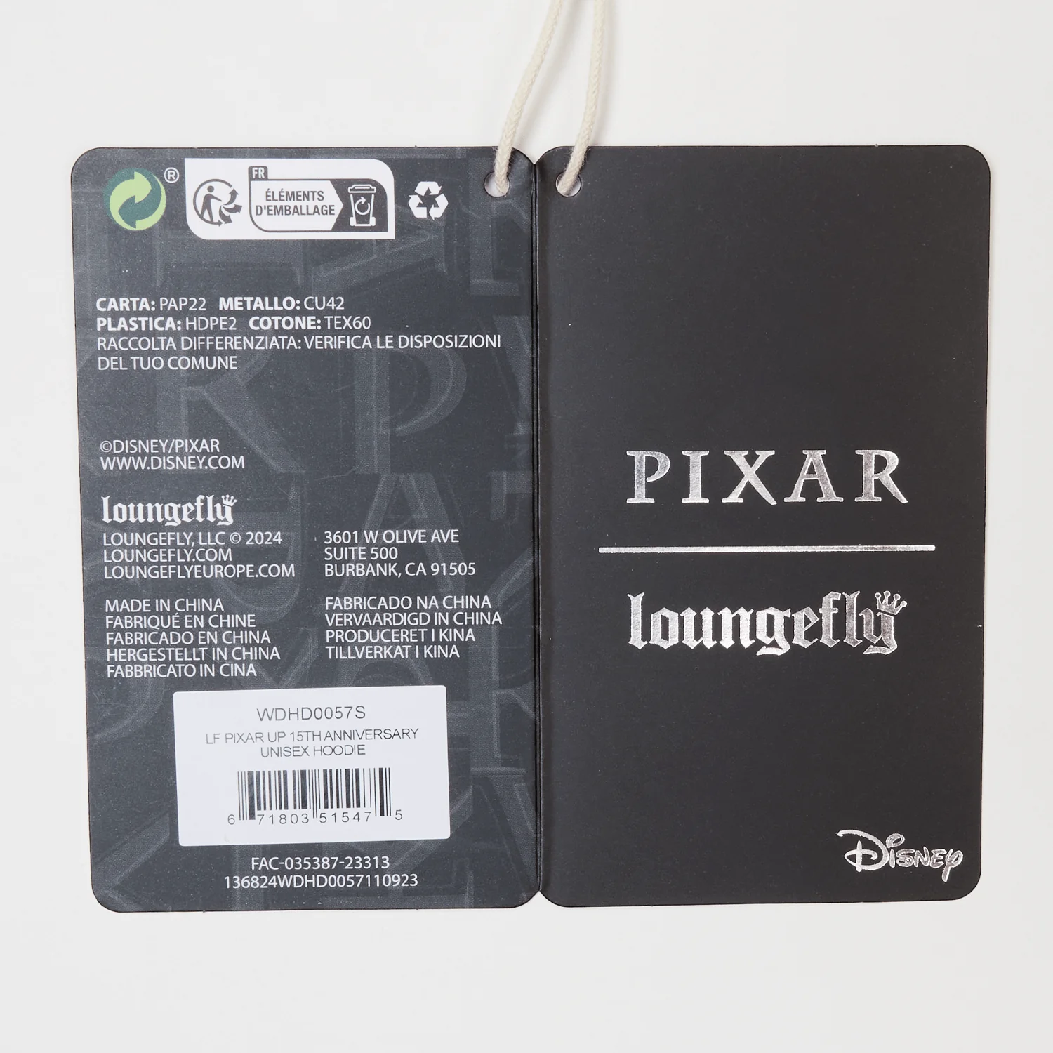 Loungefly x Disney Pixar Up 15th Anniversary Unisex Hoodie - Image 8