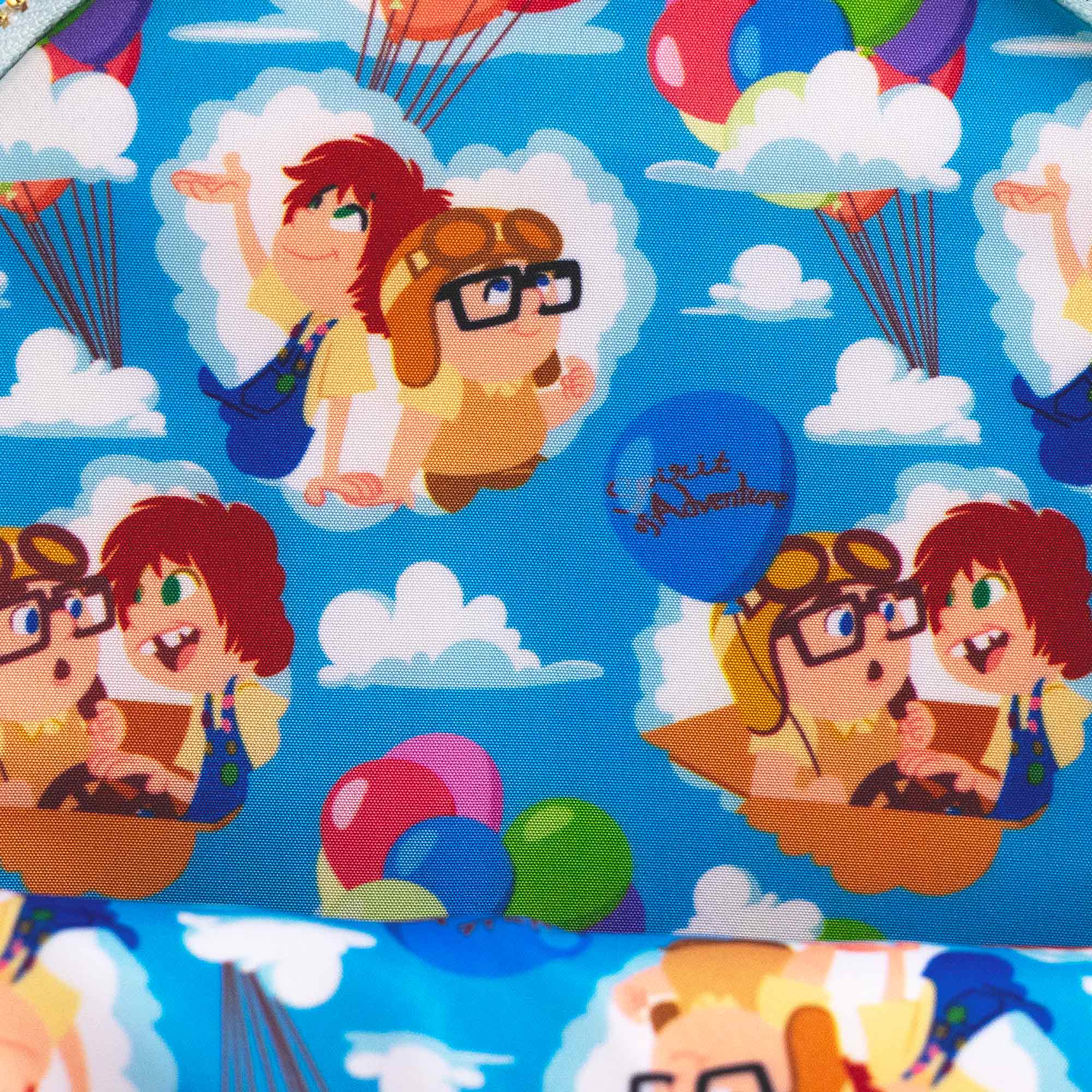 Loungefly x Disney Pixar Up Carl and Ellie Foil Hearts Balloons Mini Backpack With Coin Bag - Image 12