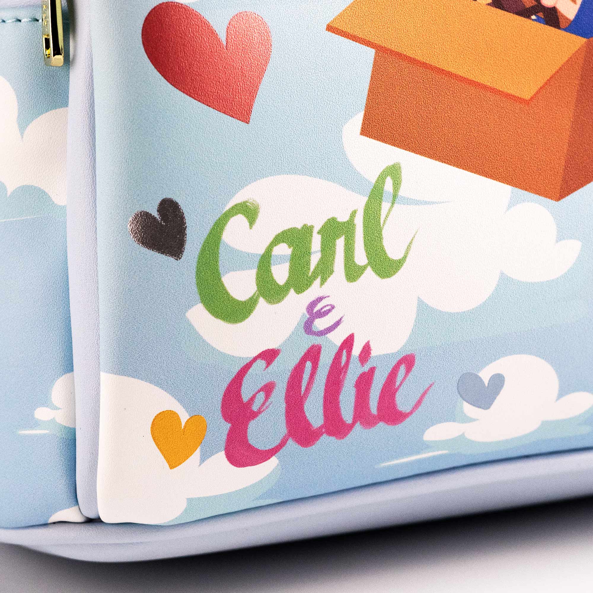 Loungefly x Disney Pixar Up Carl and Ellie Foil Hearts Balloons Mini Backpack With Coin Bag - Image 5