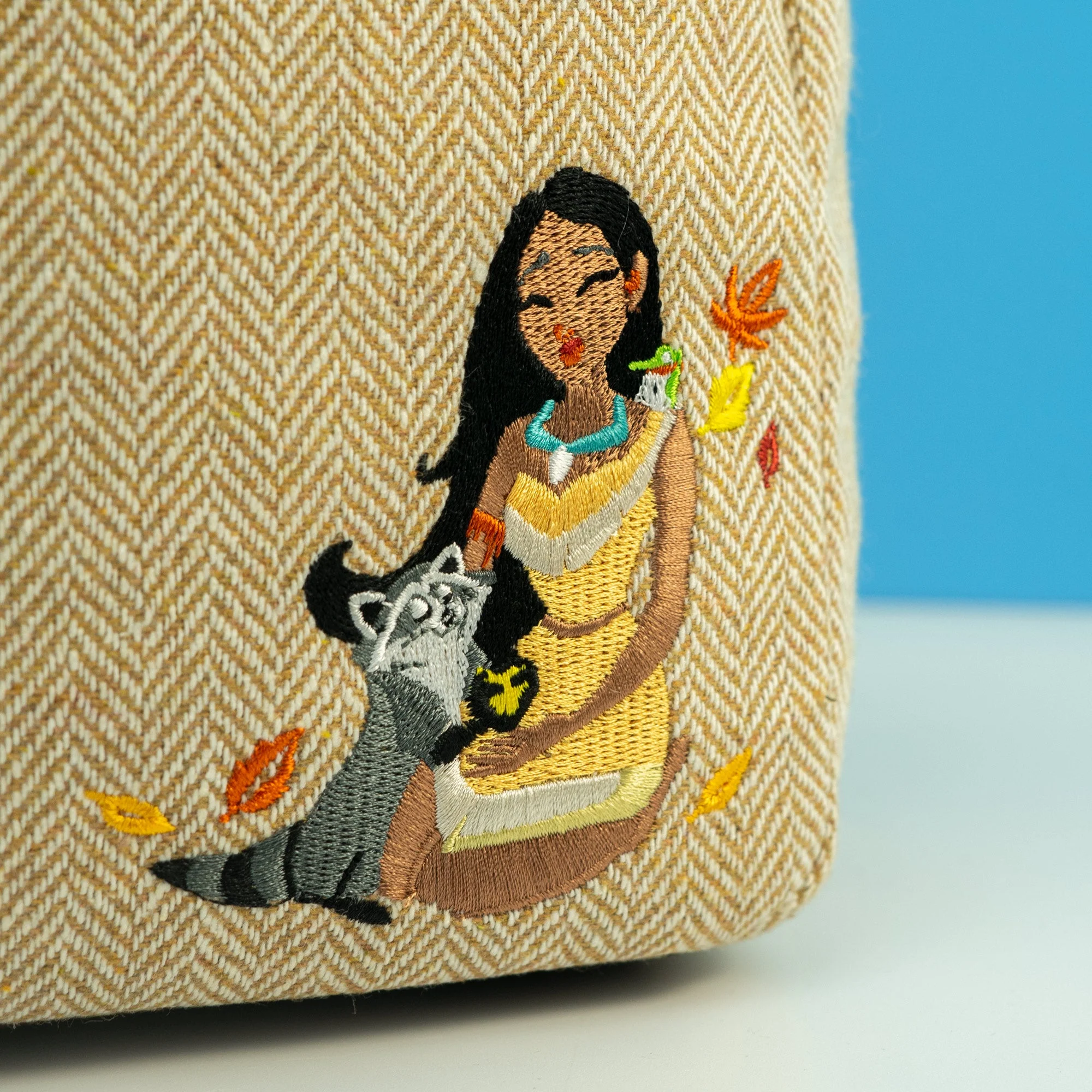 Loungefly x Disney Pocahontas and Meeko Woven Mini Backpack - Image 3