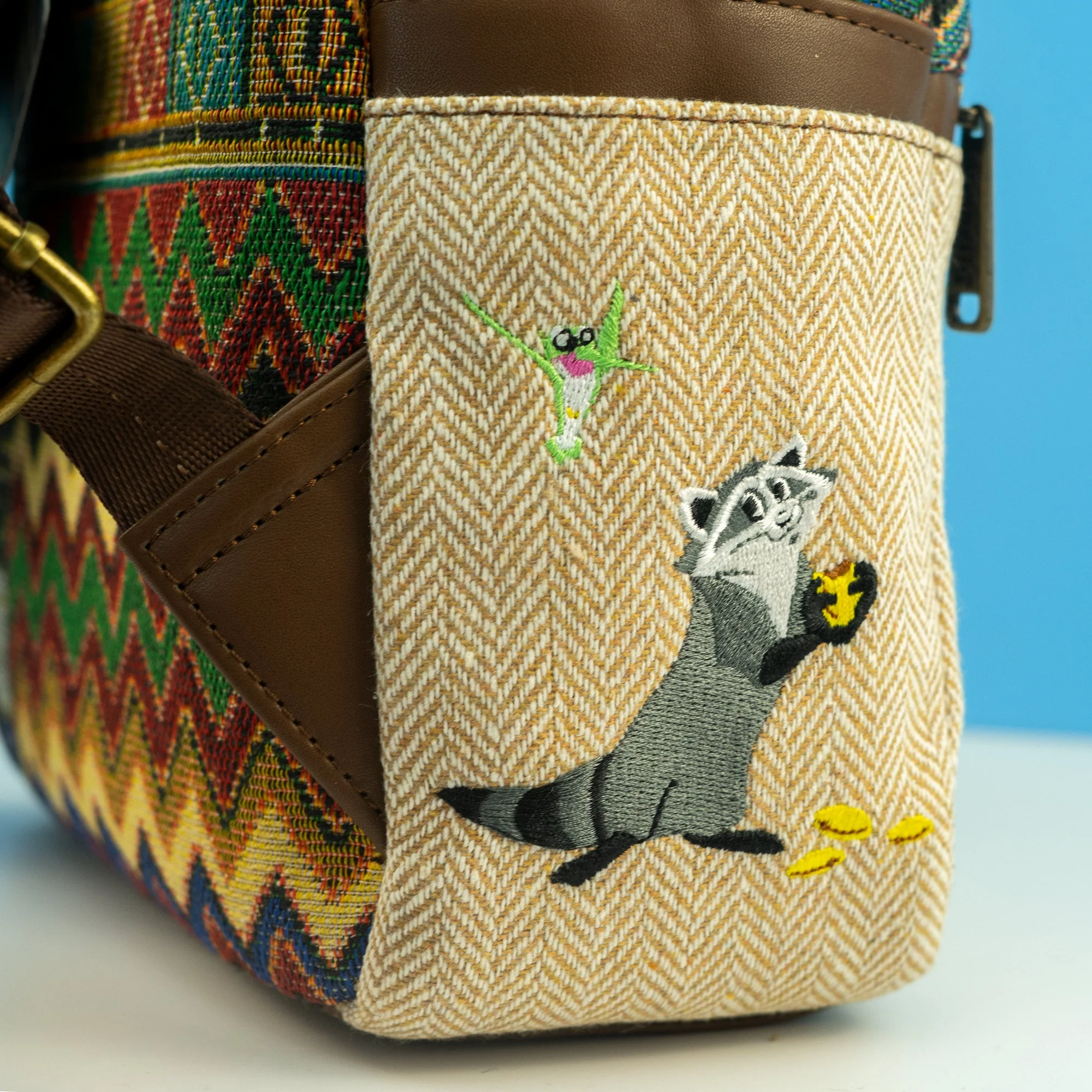 Loungefly x Disney Pocahontas and Meeko Woven Mini Backpack - Image 4