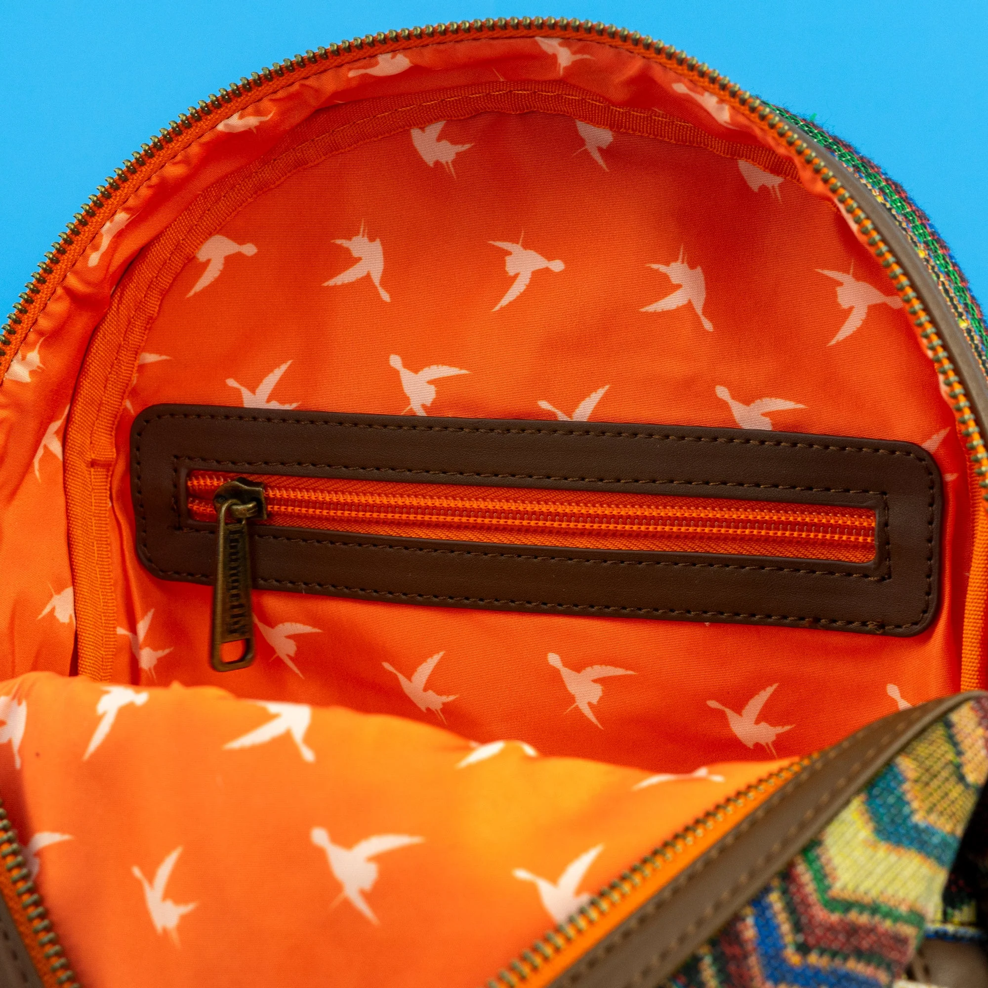 Loungefly x Disney Pocahontas and Meeko Woven Mini Backpack - Image 6