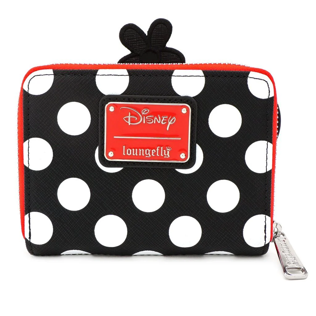 Loungefly x Disney Positively Minnie Polka Dot Zip Around Purse - Image 3