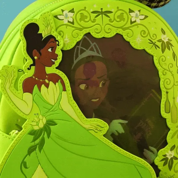 Loungefly x Disney Princess and The Frog Tiana Lenticular Mini Backpack - Image 2