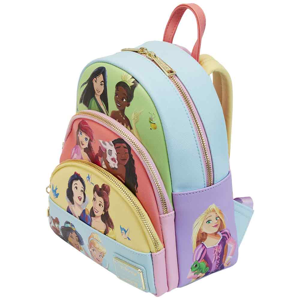Loungefly x Disney Princess Collage Triple Pocket Mini Backpack - Image 3