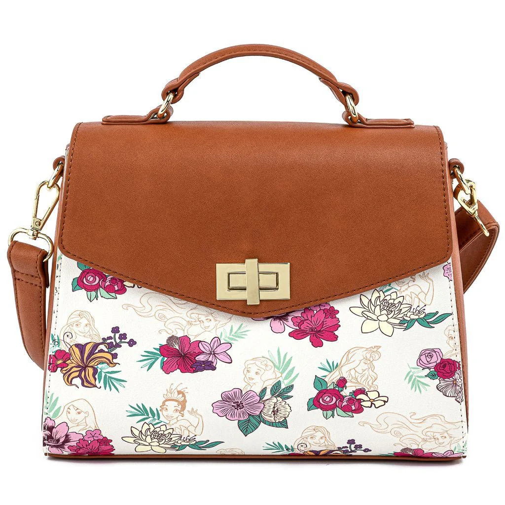 Loungefly x Disney Princess Floral AOP Crossbody Bag