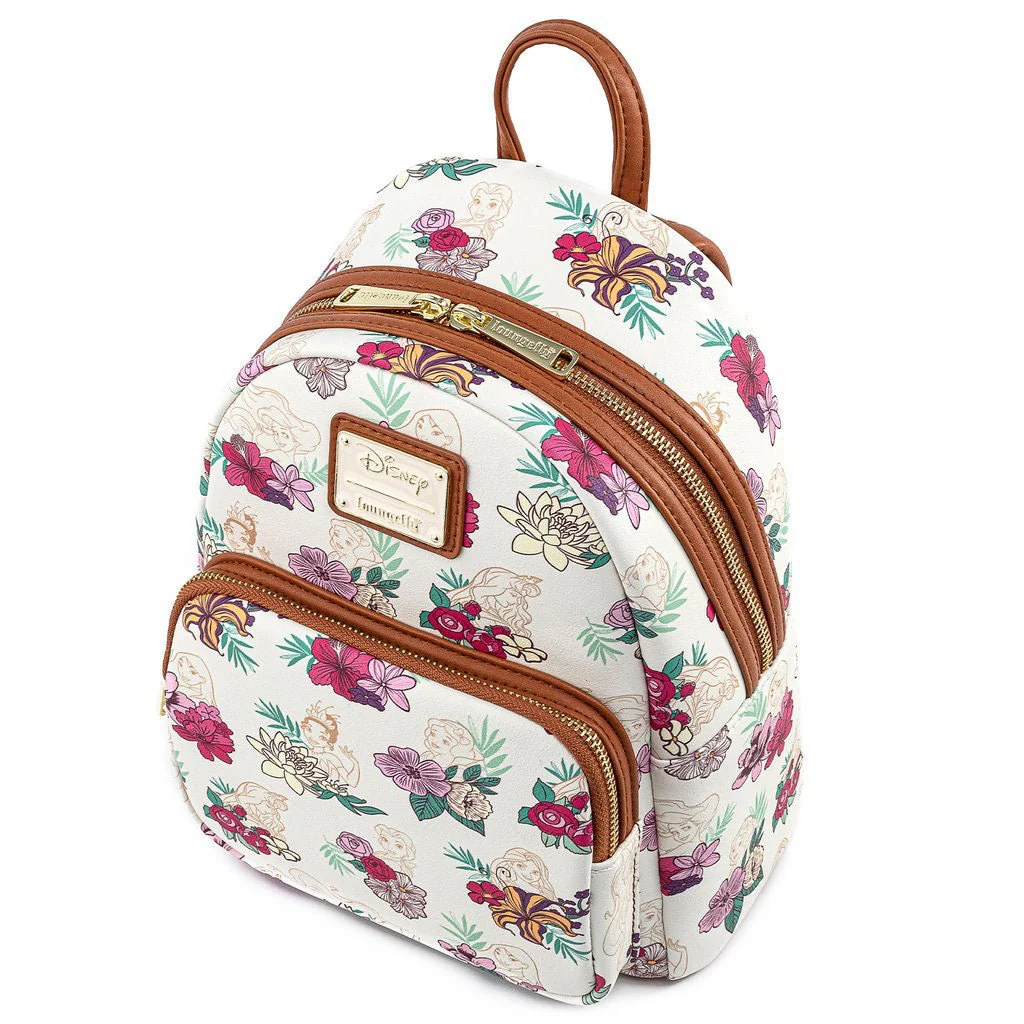 Loungefly x Disney Princess Floral AOP Mini Backpack - Image 2