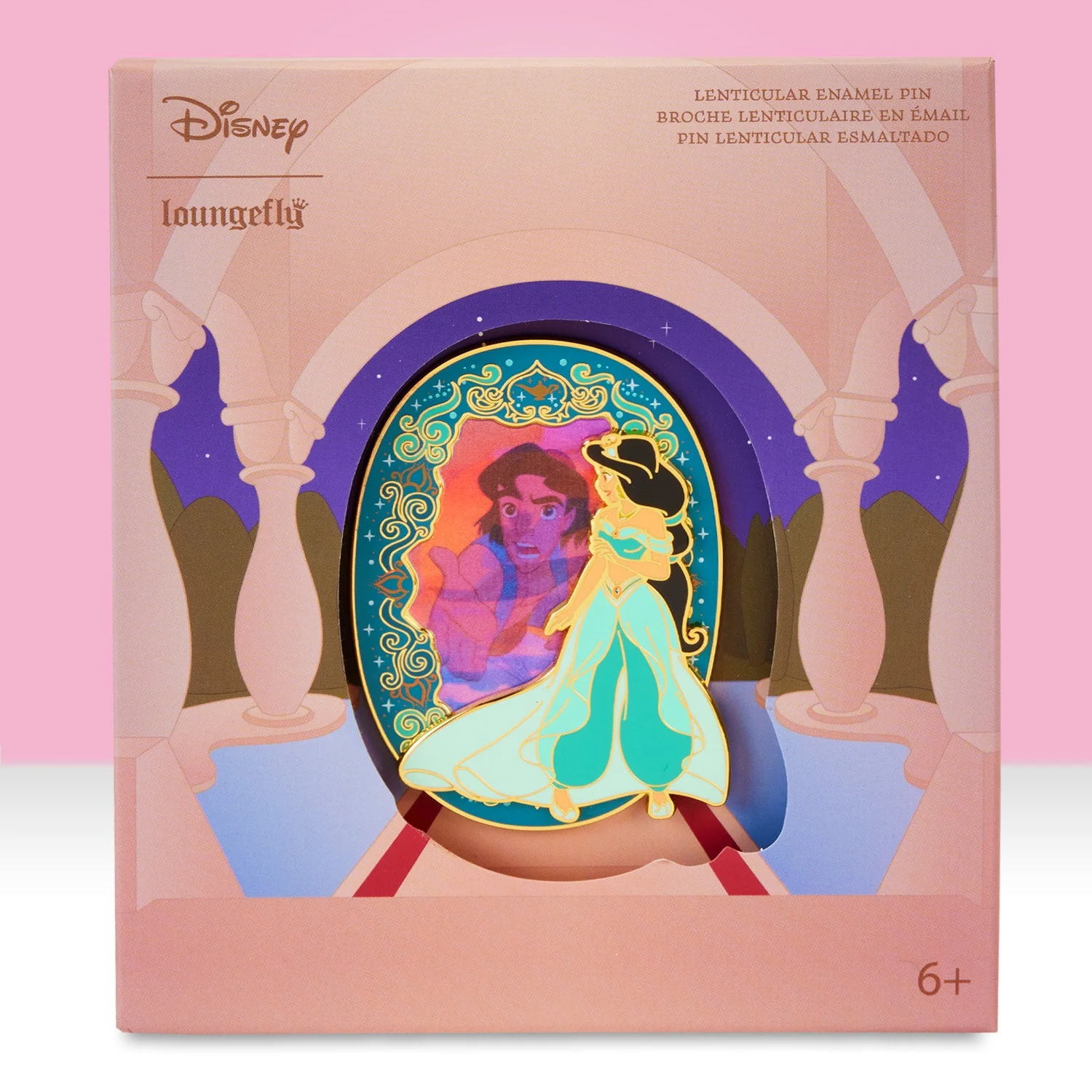 Loungefly x Disney Princess Jasmine Lenticular 3 Inch Pin