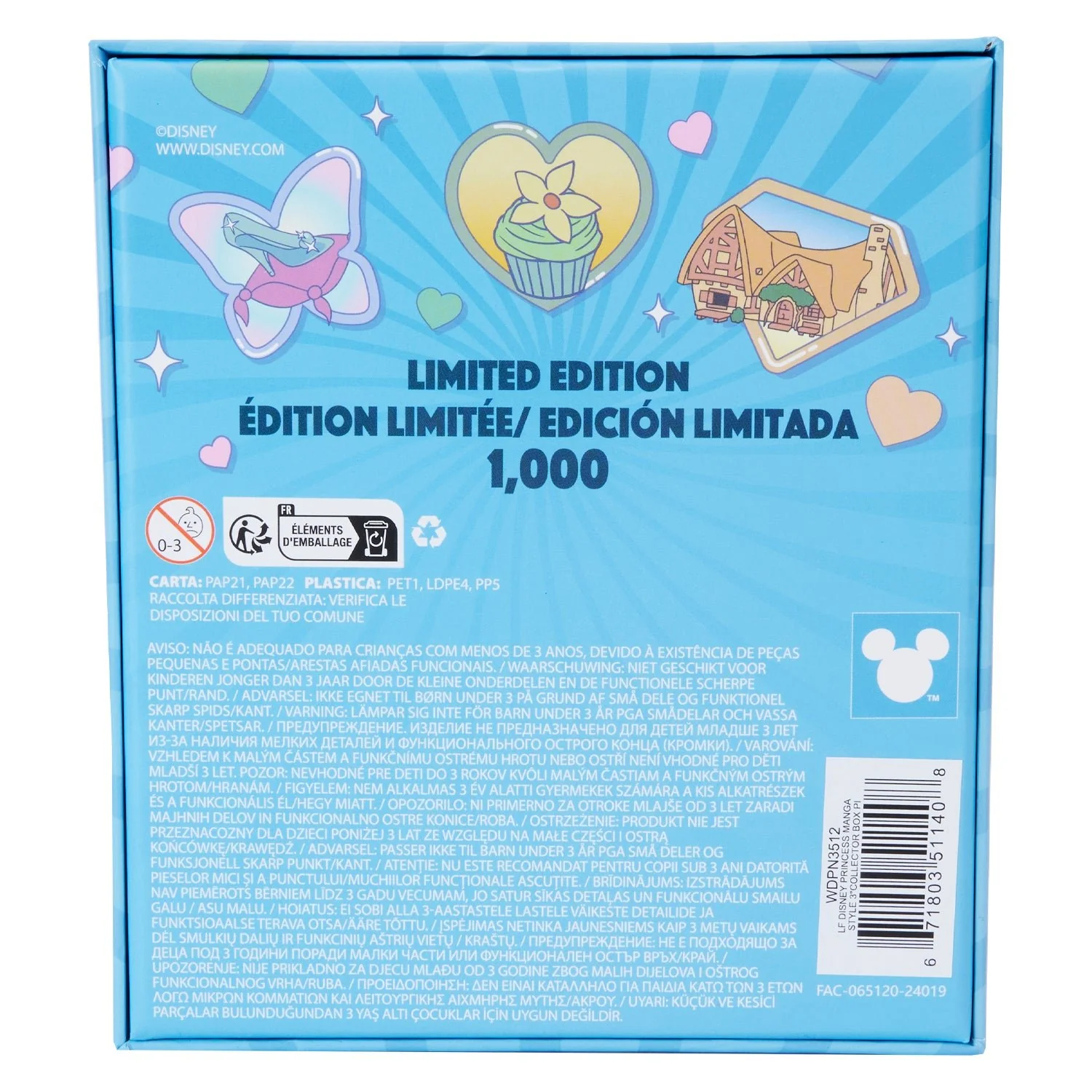 Loungefly x Disney Princess Manga Style 3 Inch Pin - Image 3
