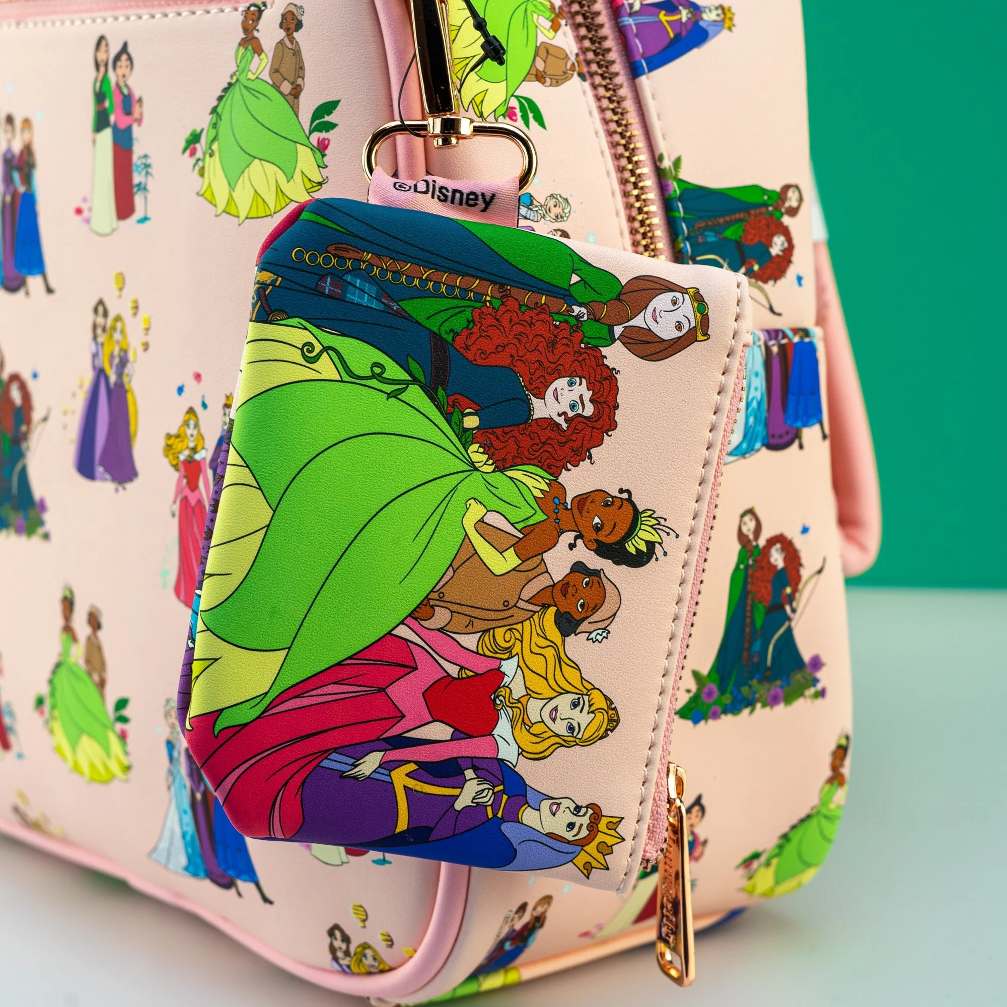 Loungefly x Disney Princess Mother and Daughters AOP Mini Backpack and Coin Purse - Image 3