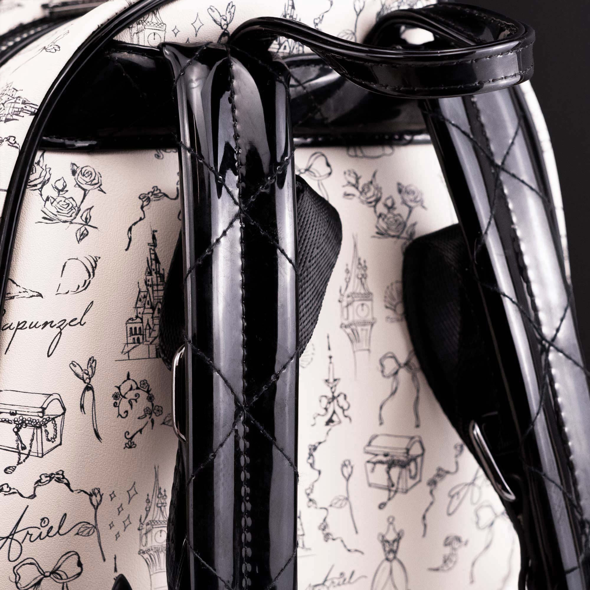 Loungefly x Disney Princess Quilted Autograph Sketch Icons Mini Backpack - Image 5