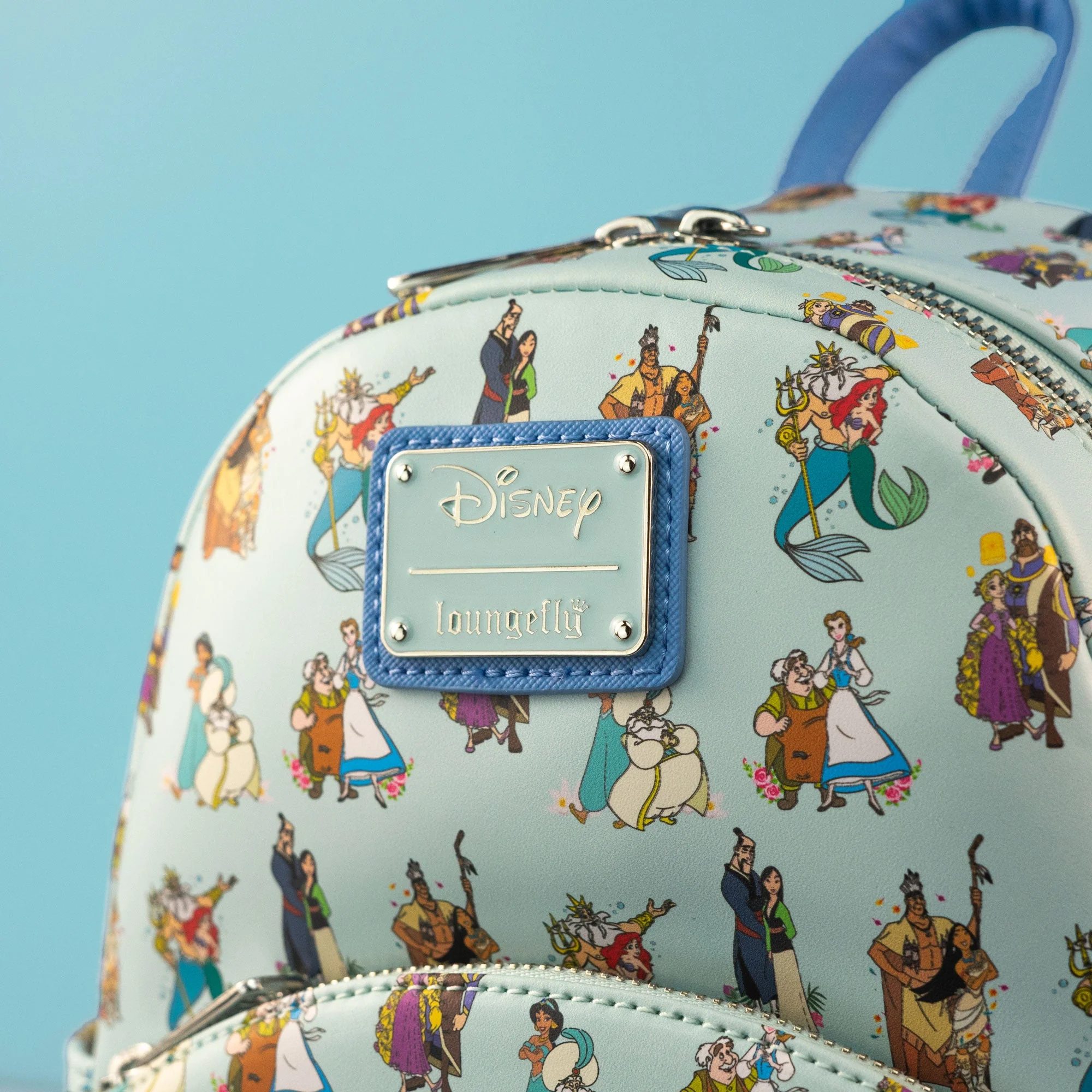 Loungefly x Disney Princesses with Fathers Mini Backpack - Image 2