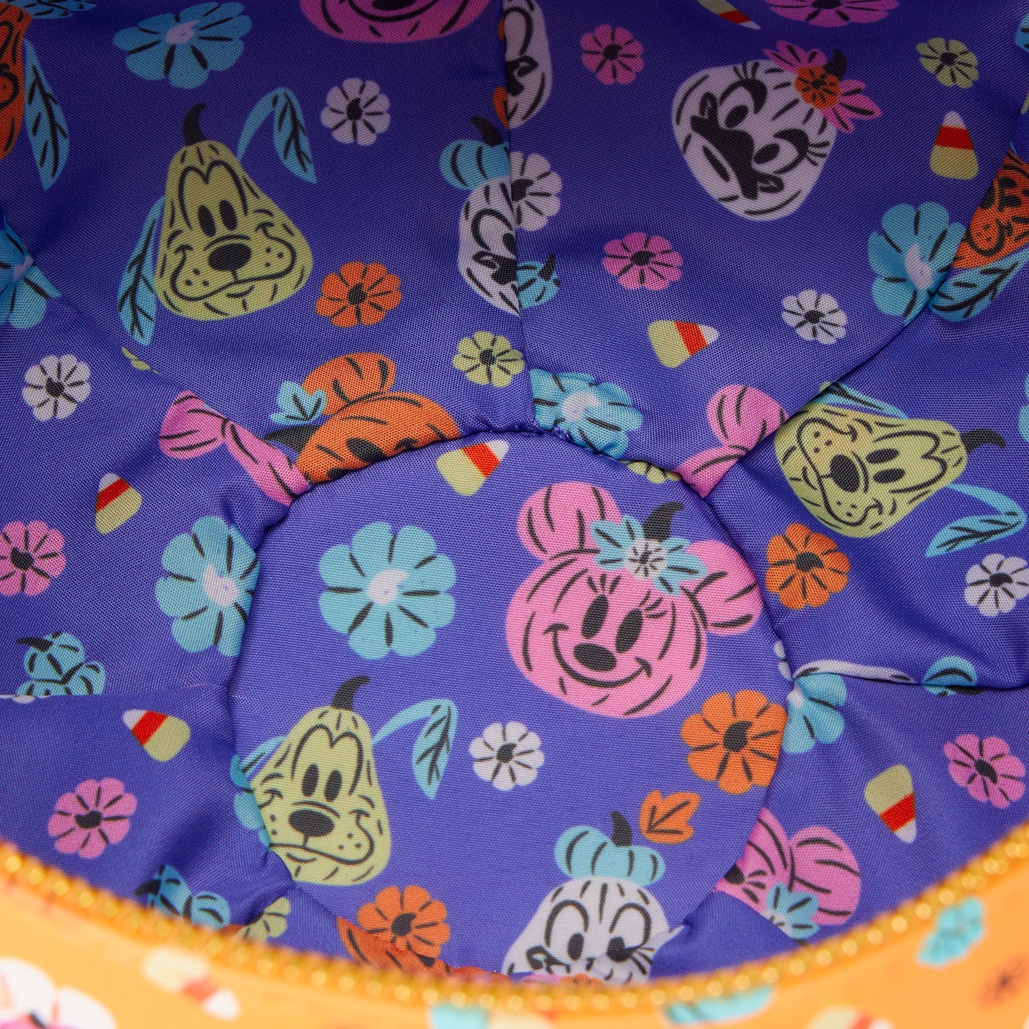 Loungefly x Disney Mickey Floral Pumpkin Figural Crossbody Bag - Image 3