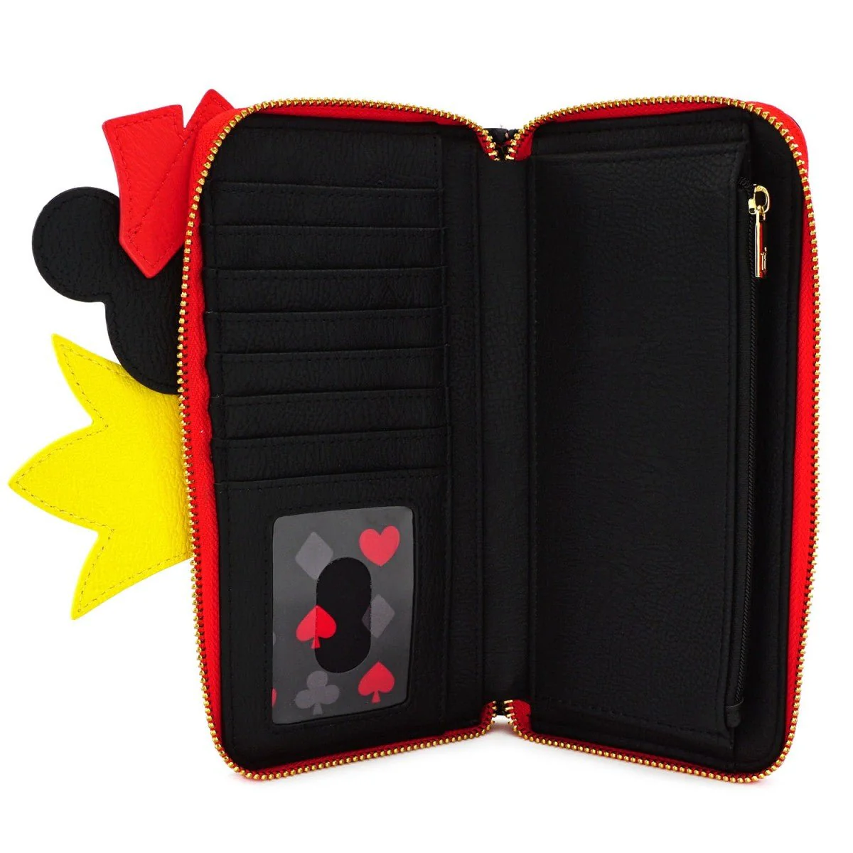 Loungefly x Disney Queen of Hearts Cosplay Zip Around Purse - Image 2