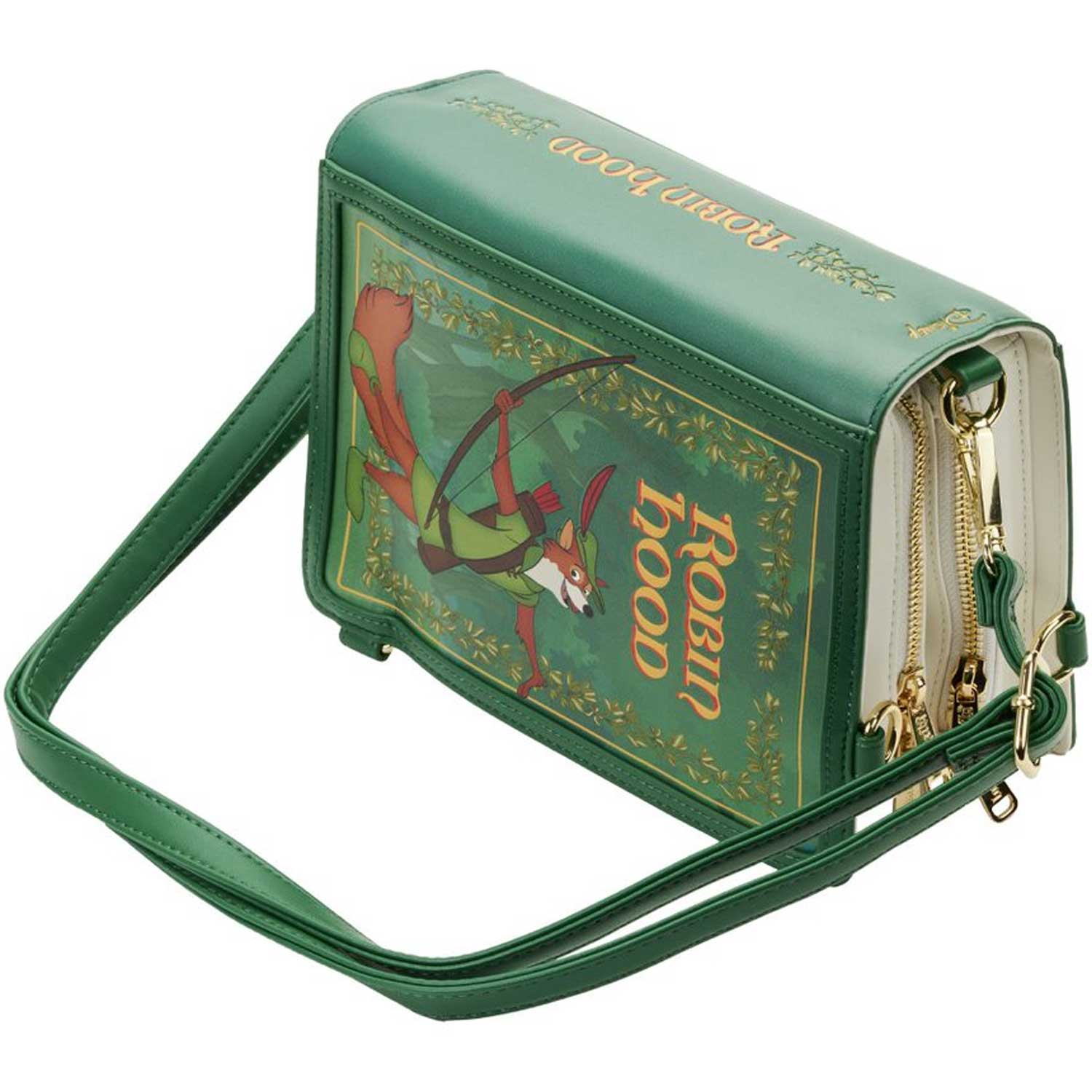 Loungefly x Disney Robin Hood Book Convertible Crossbody Bag - Image 8