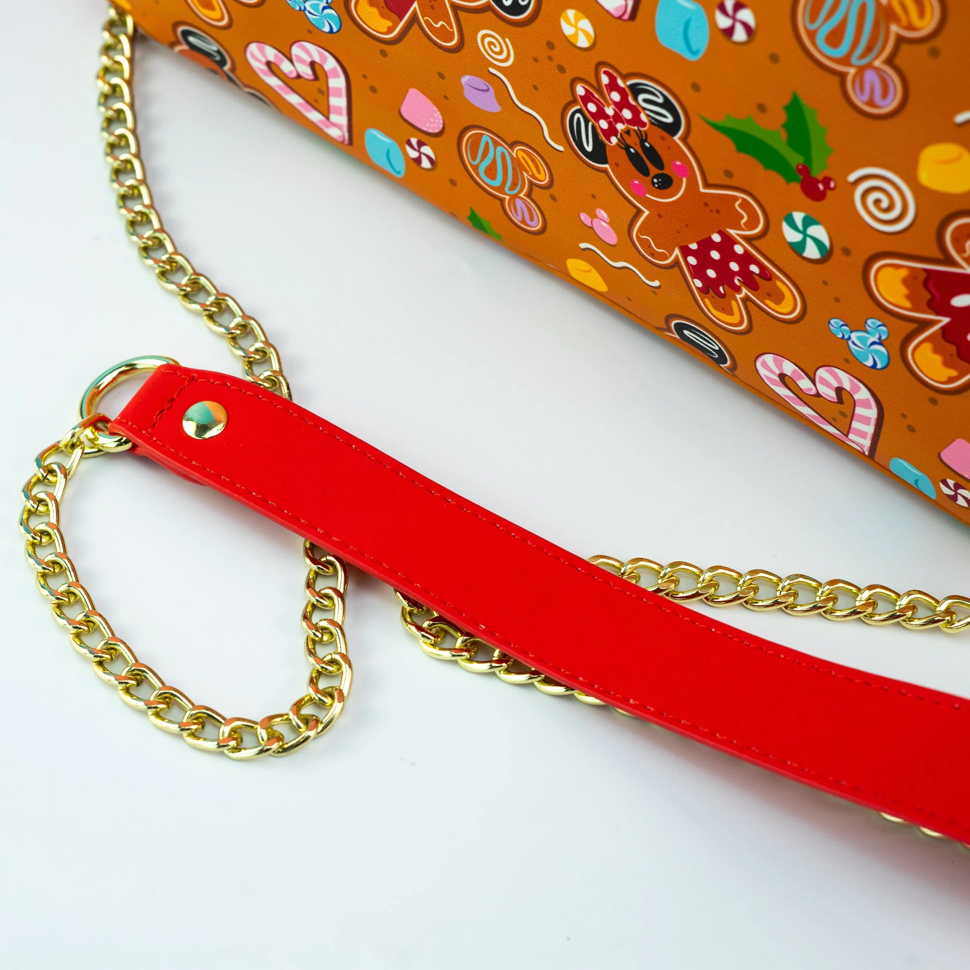 Loungefly x Disney Christmas Gingerbread All Over Print Crossbody Bag - Image 5