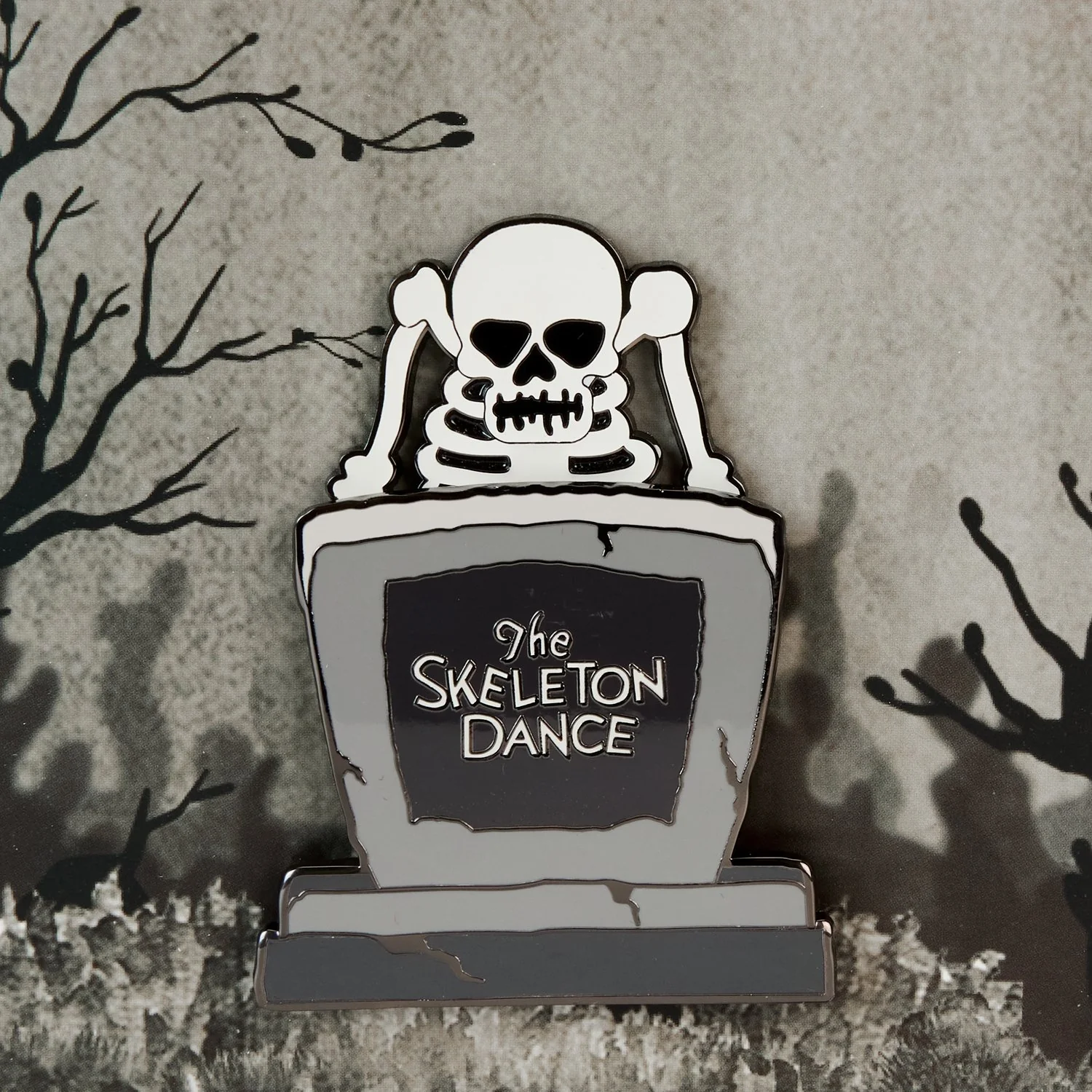 Loungefly x Disney Skeleton Dance Glow In The Dark Sliding 3" Collector Box Pin - Image 5