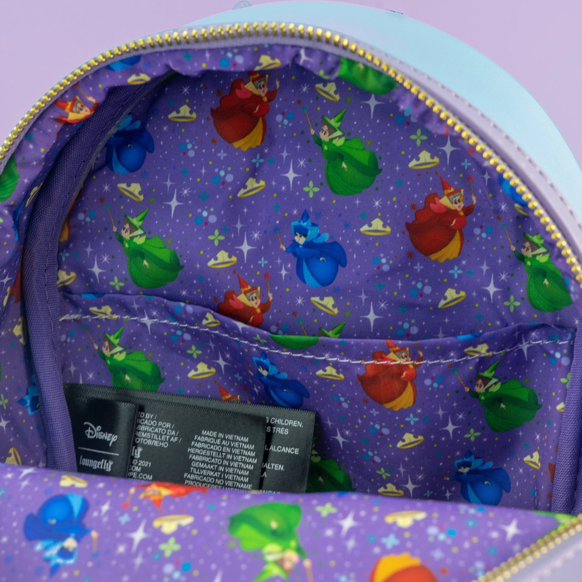 Loungefly x Disney Sleeping Beauty Aurora's Castle Mini Backpack - Image 6