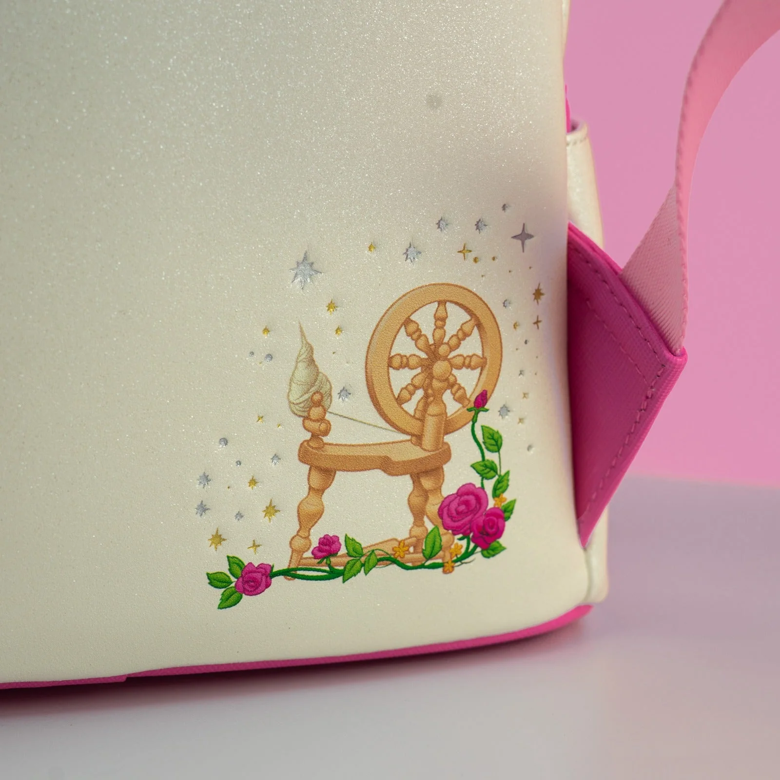 Loungefly x Disney Sleeping Beauty Aurora's Castle Sequin Mini Backpack - Image 3
