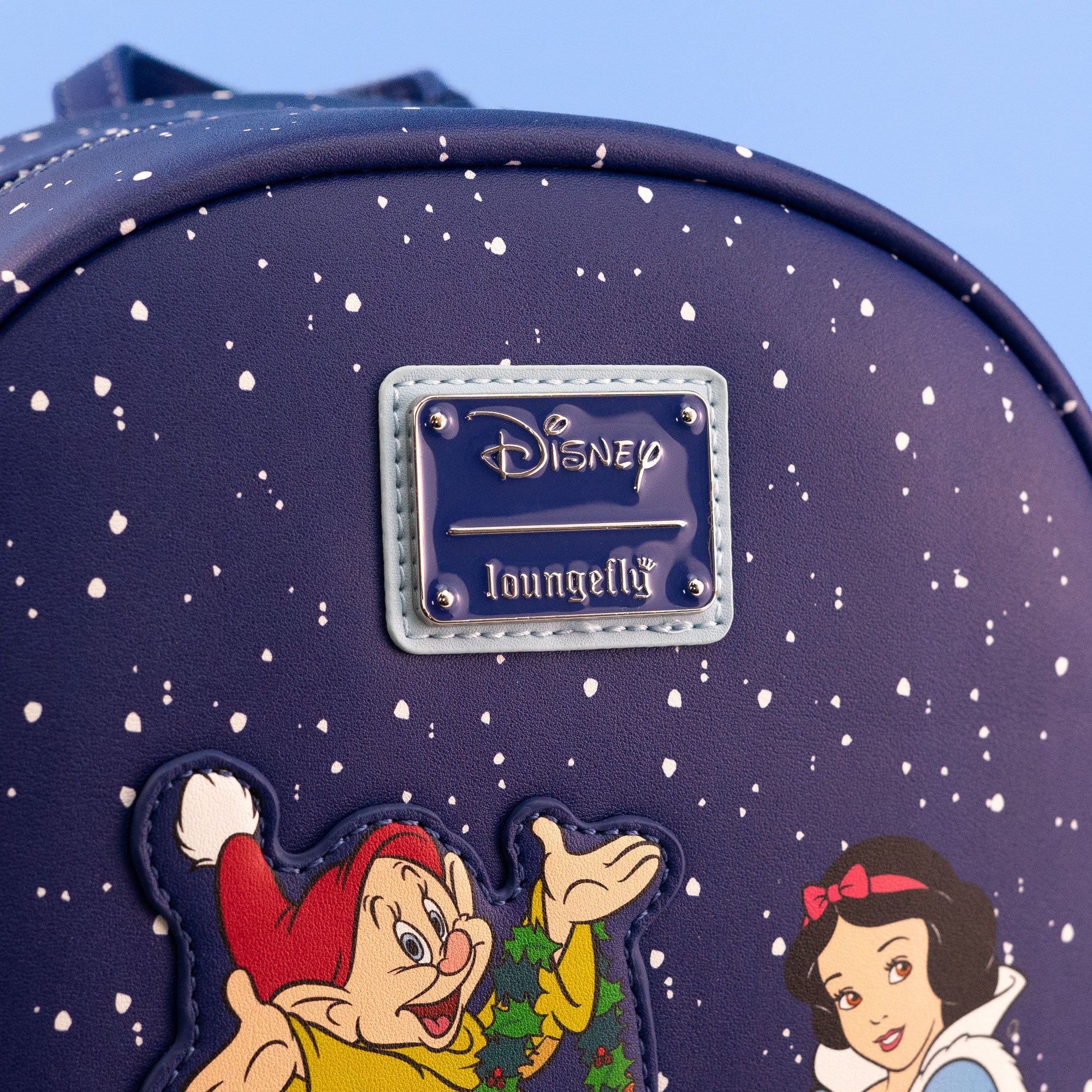 Loungefly x Disney Snow White and the Seven Dwarfs Christmas Scene Backpack - Image 2