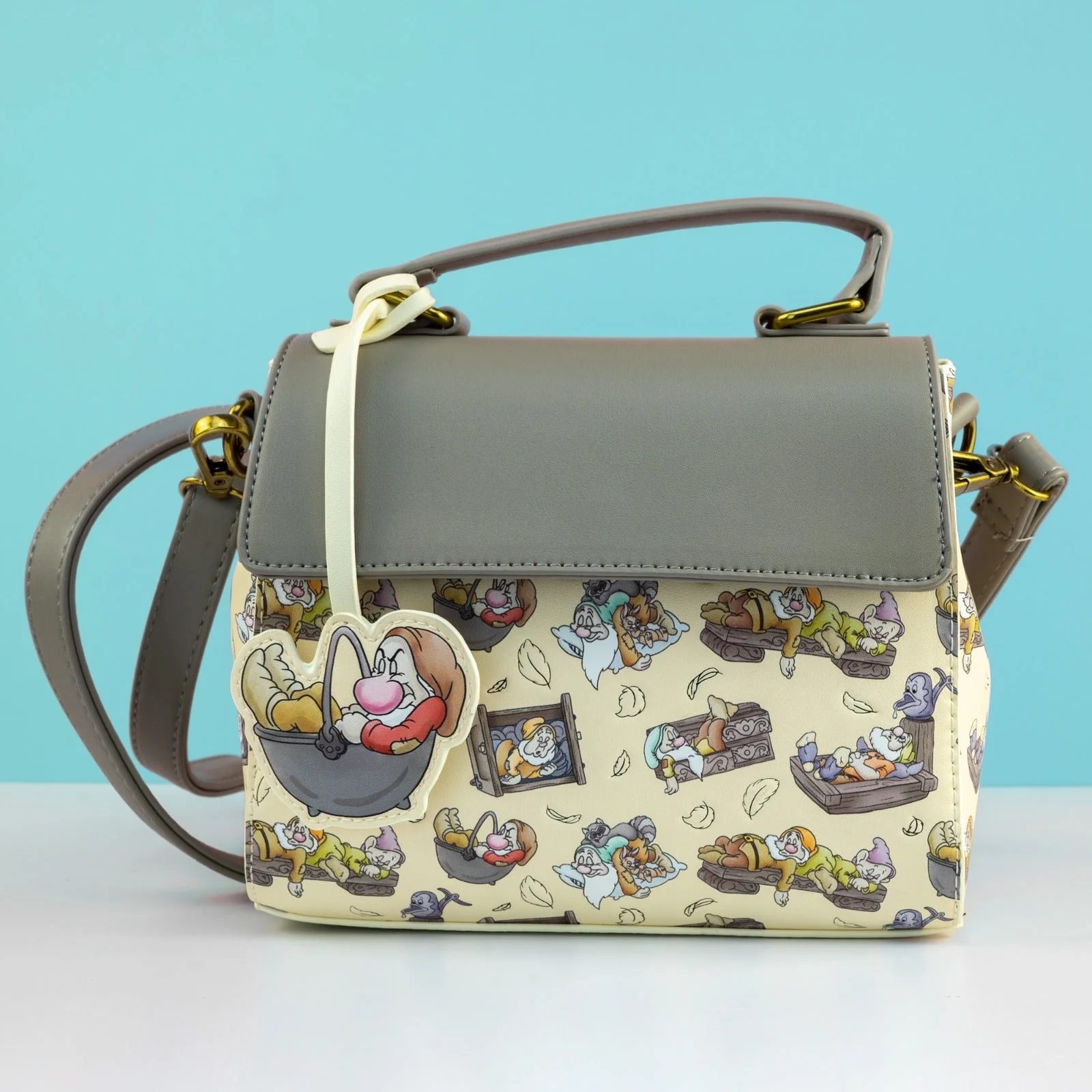 Loungefly x Disney Snow White and the Seven Dwarfs Bed Print Crossbody Handbag