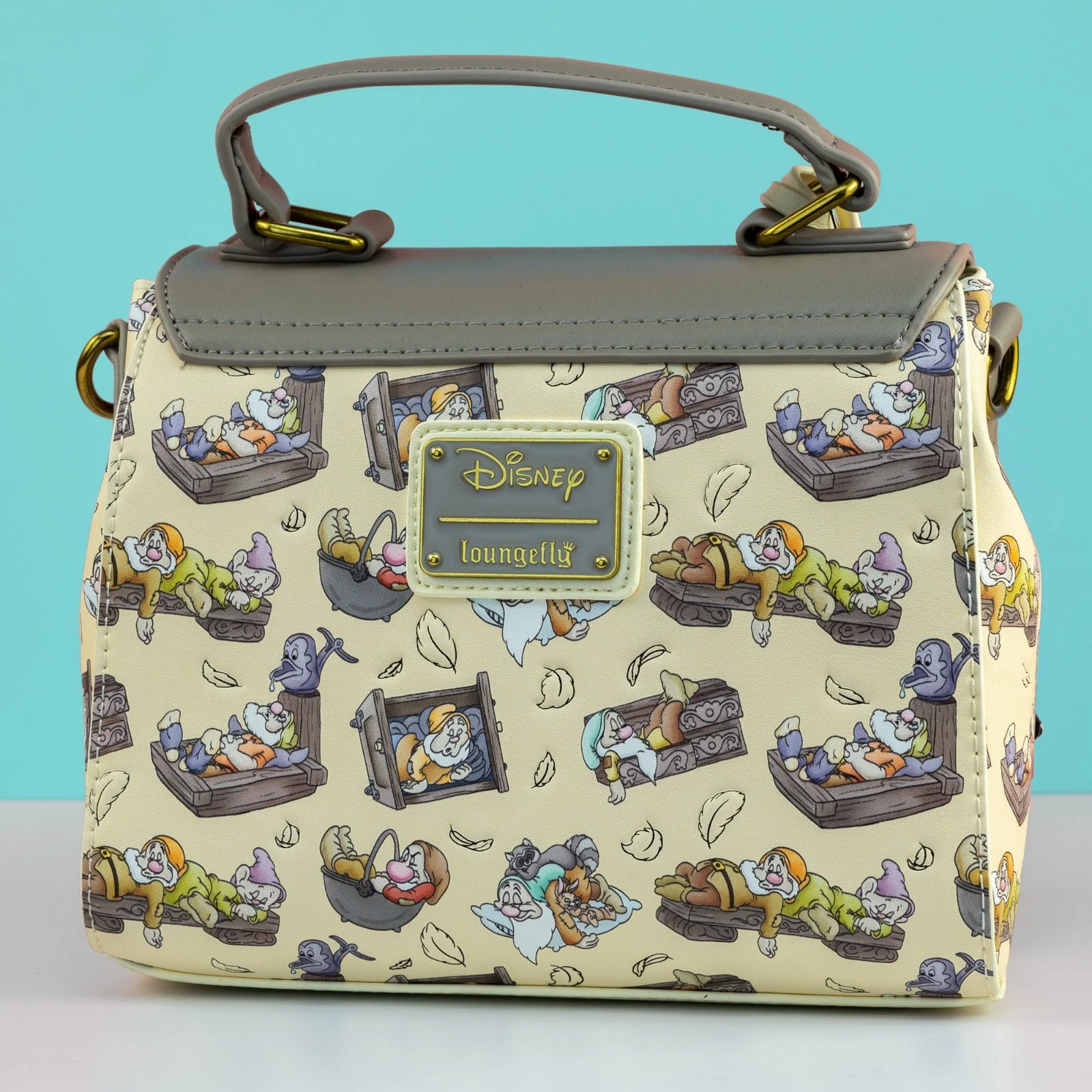 Loungefly x Disney Snow White and the Seven Dwarfs Bed Print Crossbody Handbag - Image 3