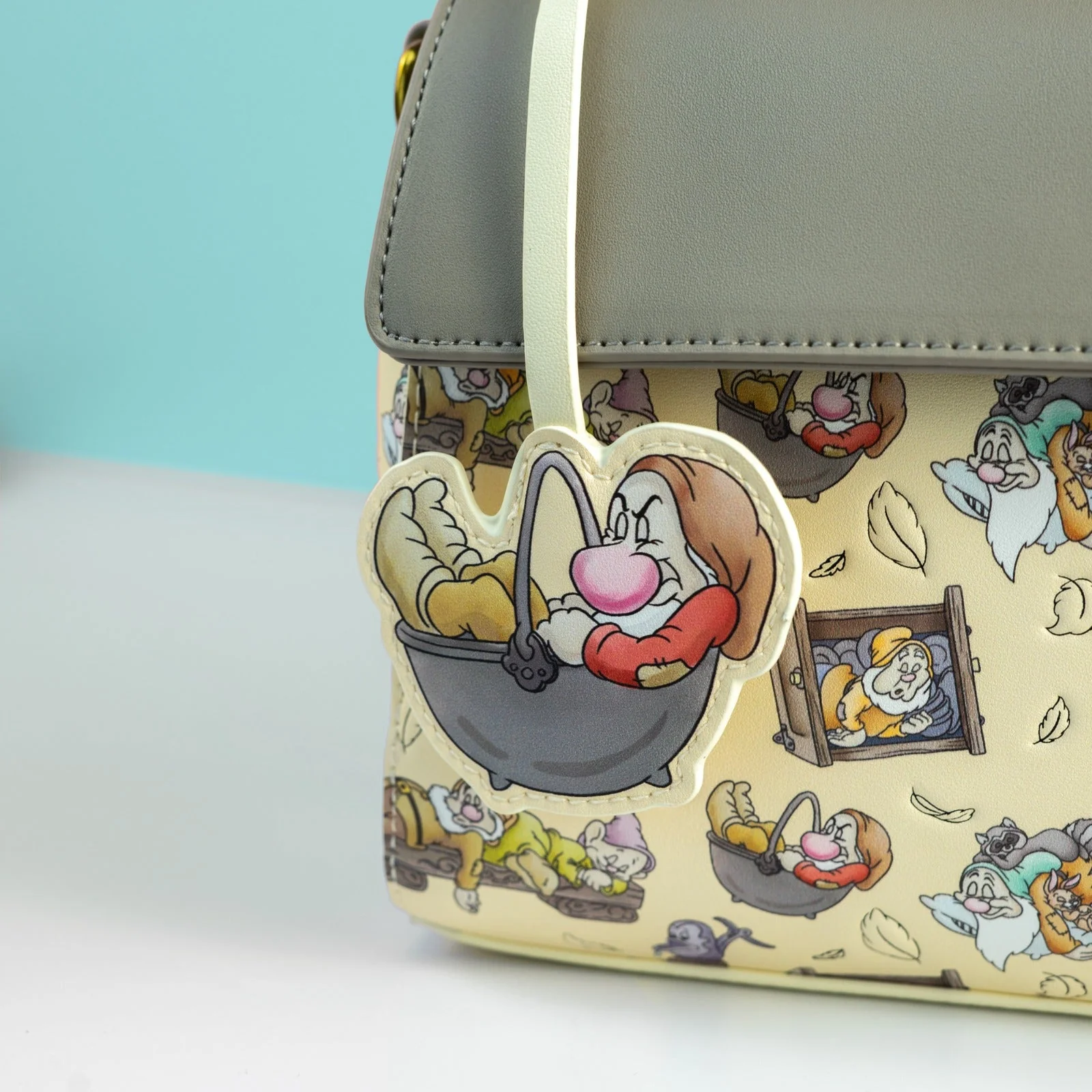 Loungefly x Disney Snow White and the Seven Dwarfs Bed Print Crossbody Handbag - Image 4