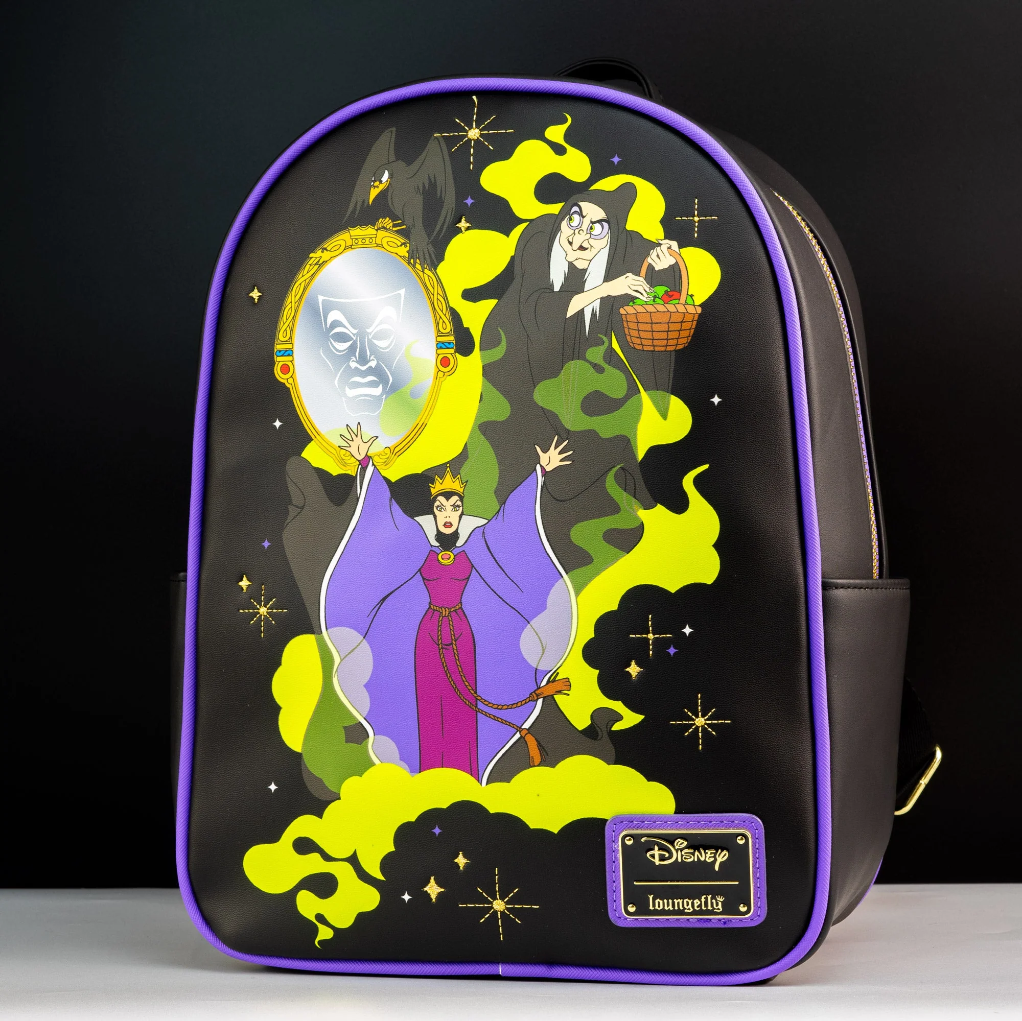Loungefly x Disney Snow White Evil Queen, Old Hag and Mirror Mini Backpack
