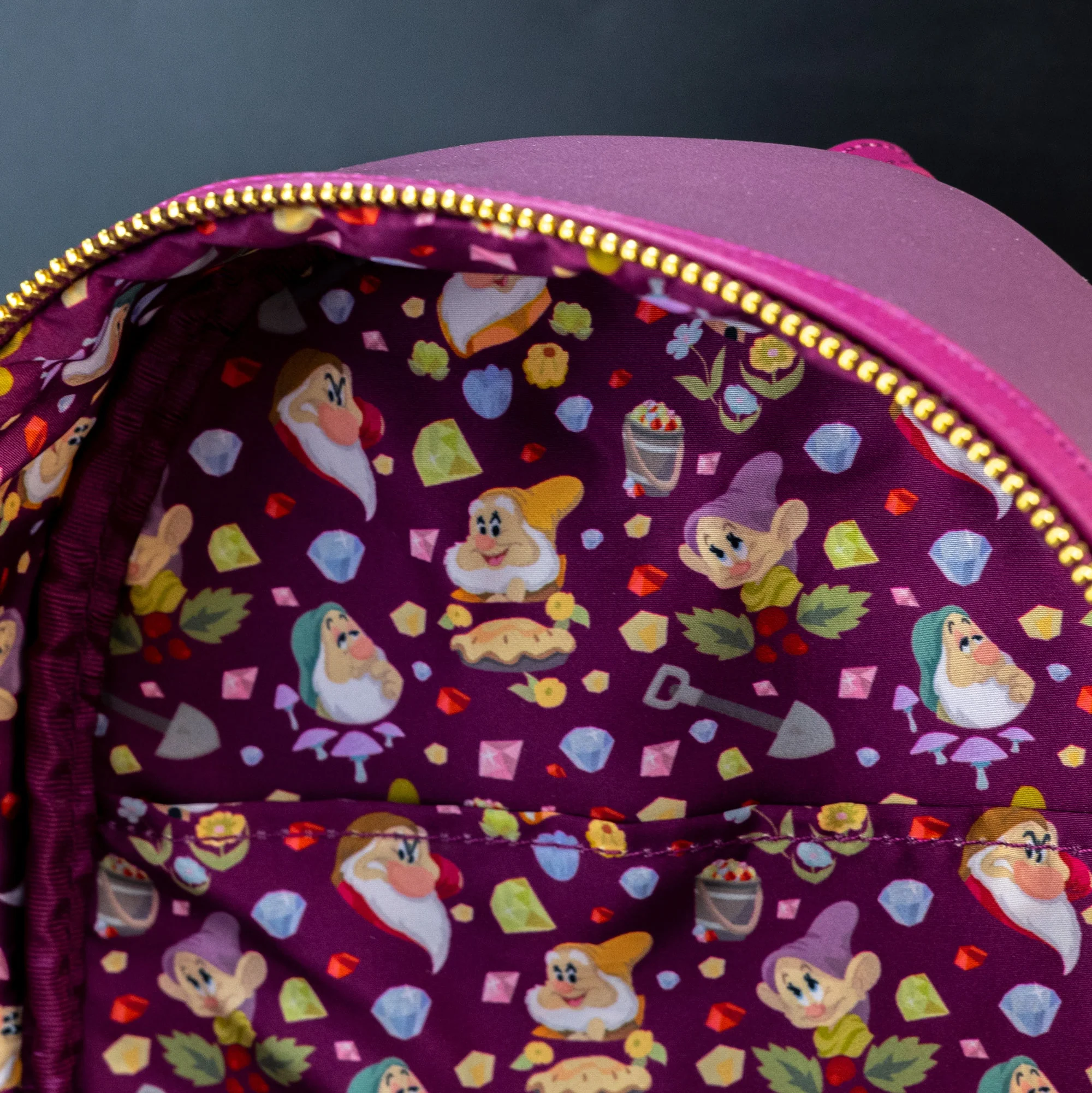 Loungefly x Disney Snow White Seven Dwarfs Mine Cart Mini Backpack - Image 7