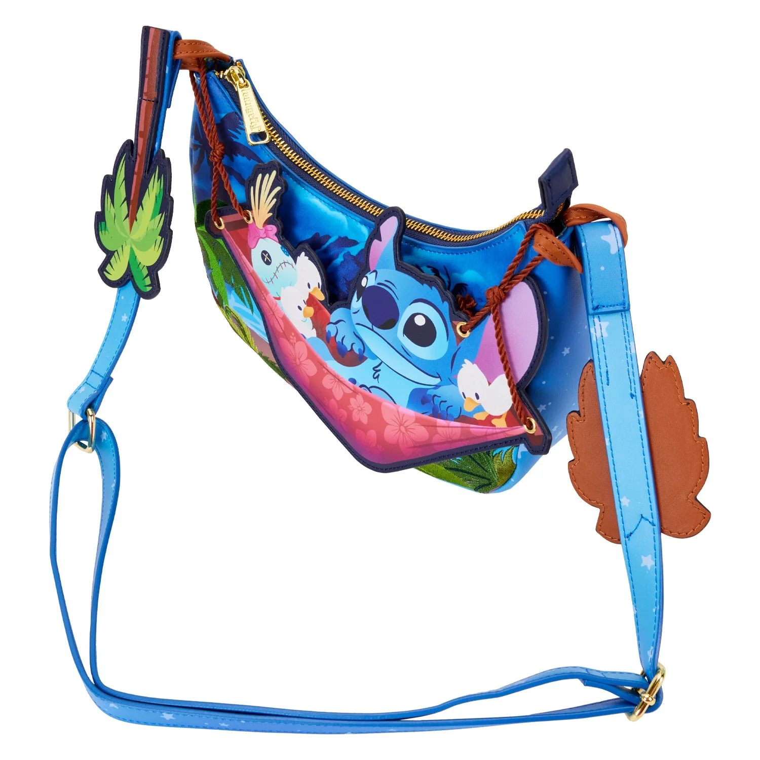 Loungefly x Disney Stitch Camping Cuties Hammock Crossbody - Image 3