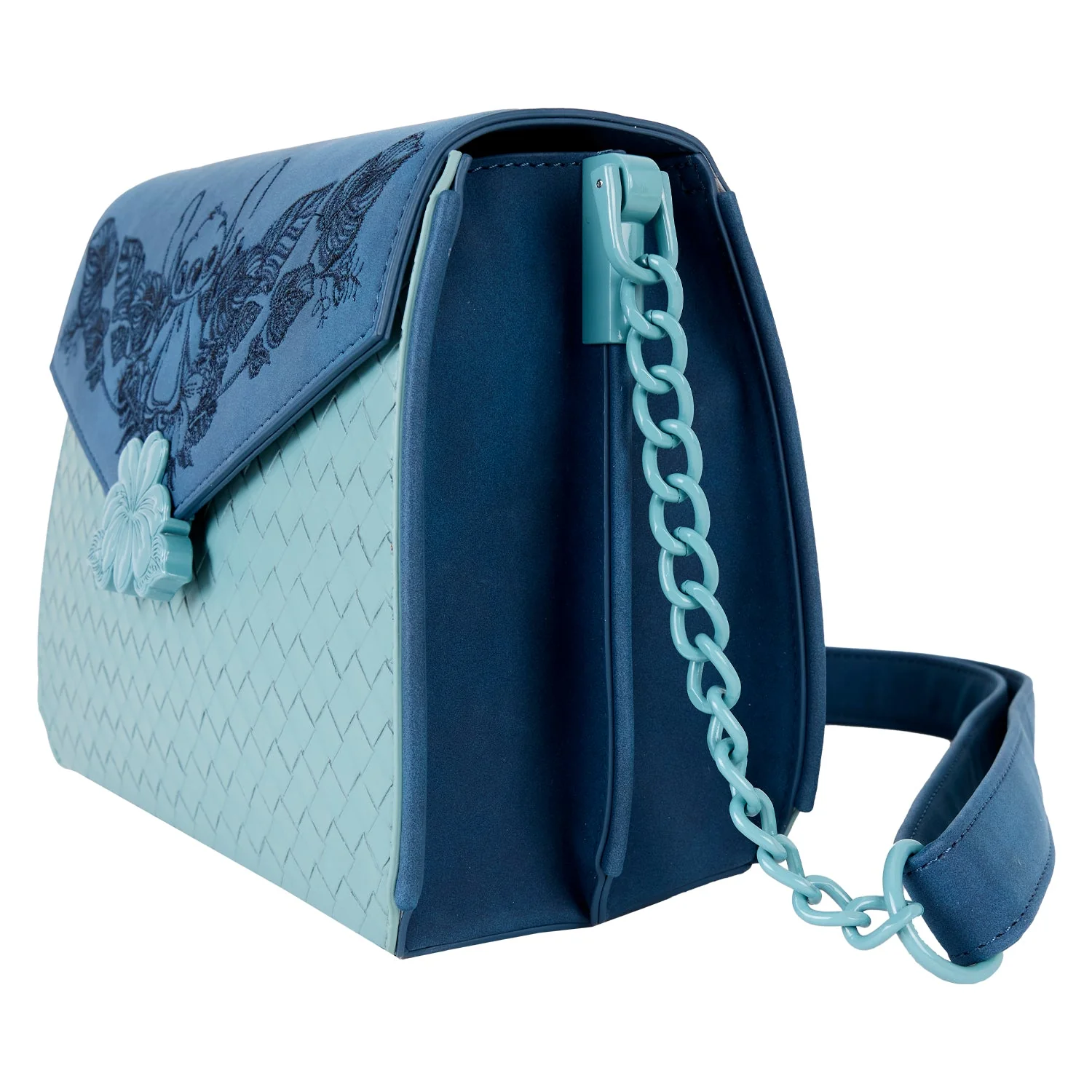Loungefly x Disney Stitch Embroidered Floral Crossbody Bag - Image 3