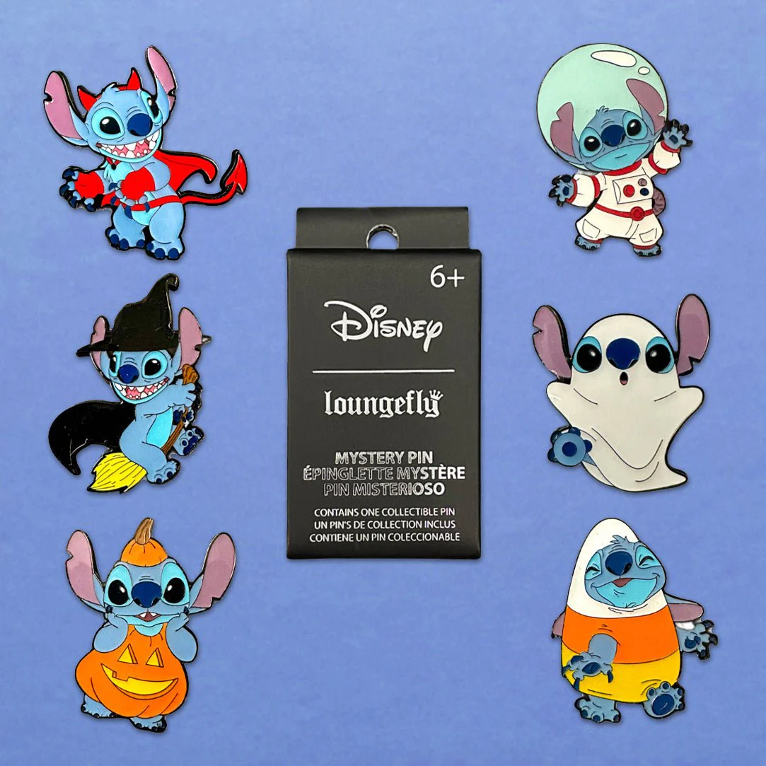 Loungefly x Disney Stitch Halloween Blind Box Mystery Pin