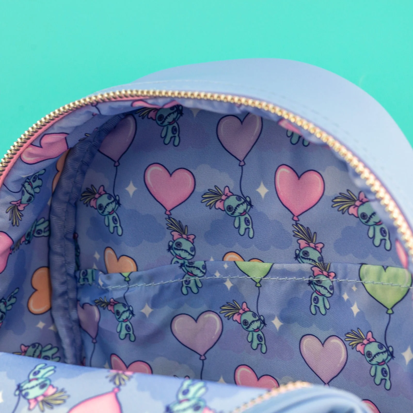 Loungefly x Disney Stitch Holding Heart Cosplay Mini Backpack - Image 6