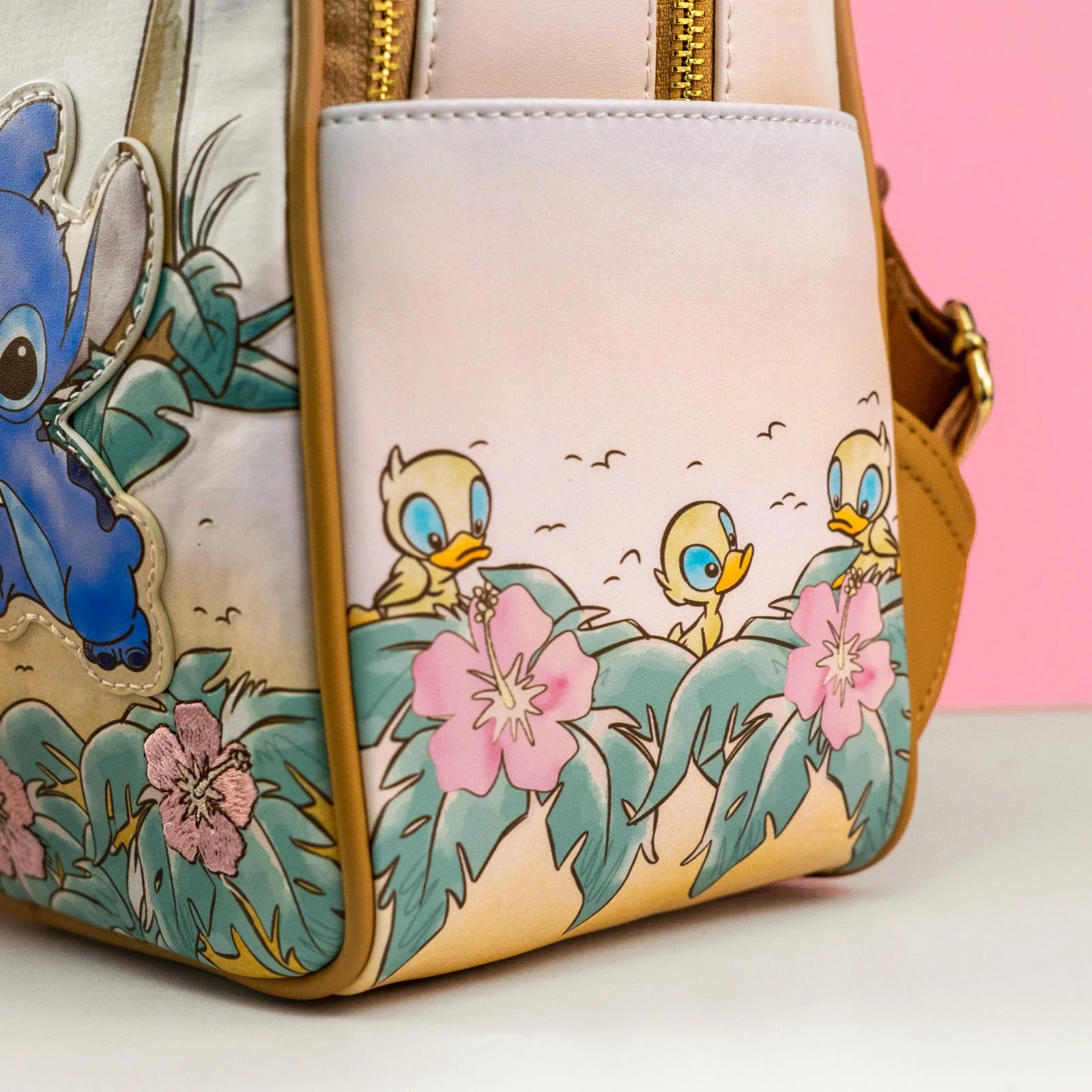 Loungefly x Disney Stitch with Ducklings Mini Backpack - Image 4